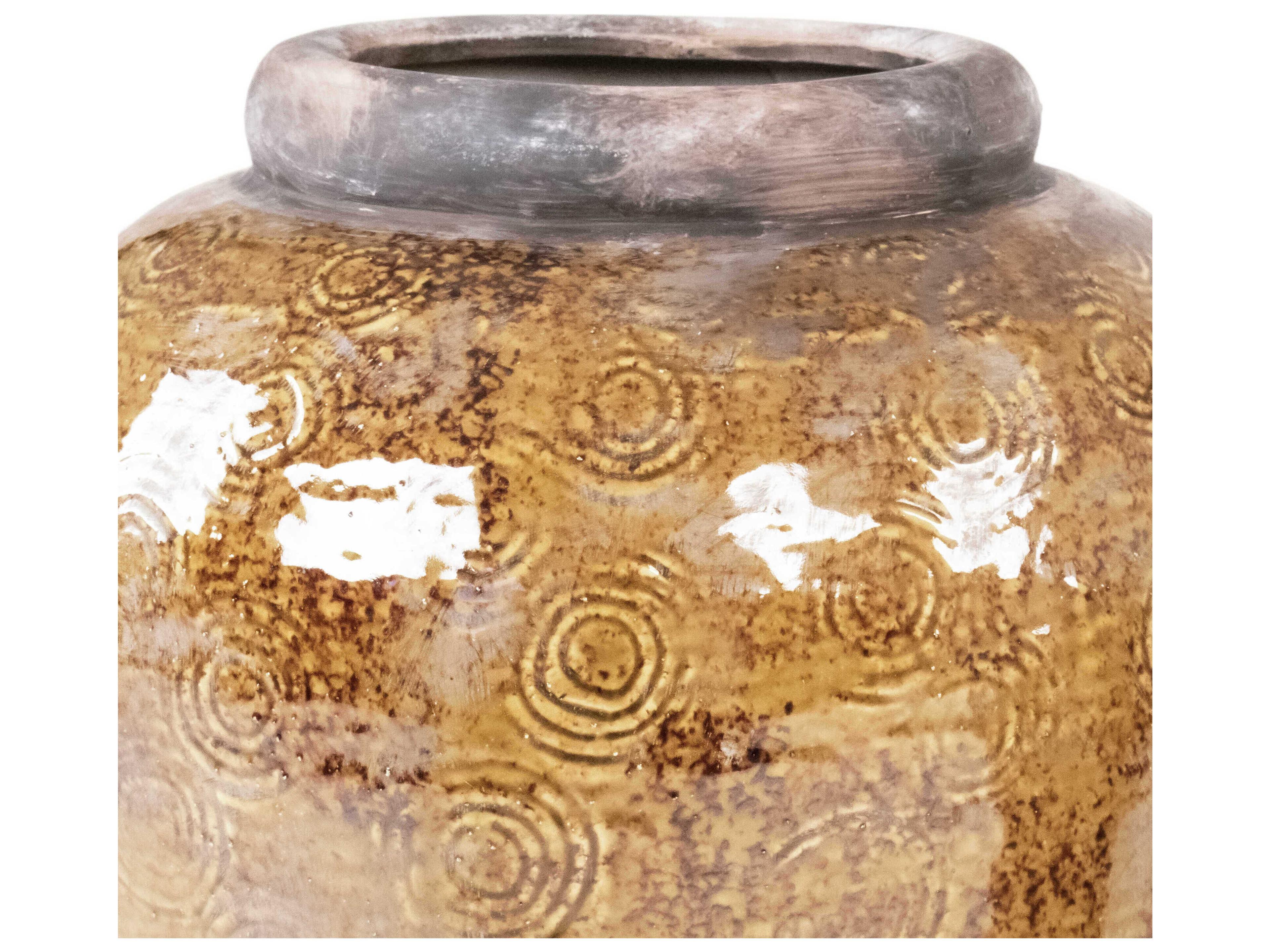 Zentique Distressed Textured Vase