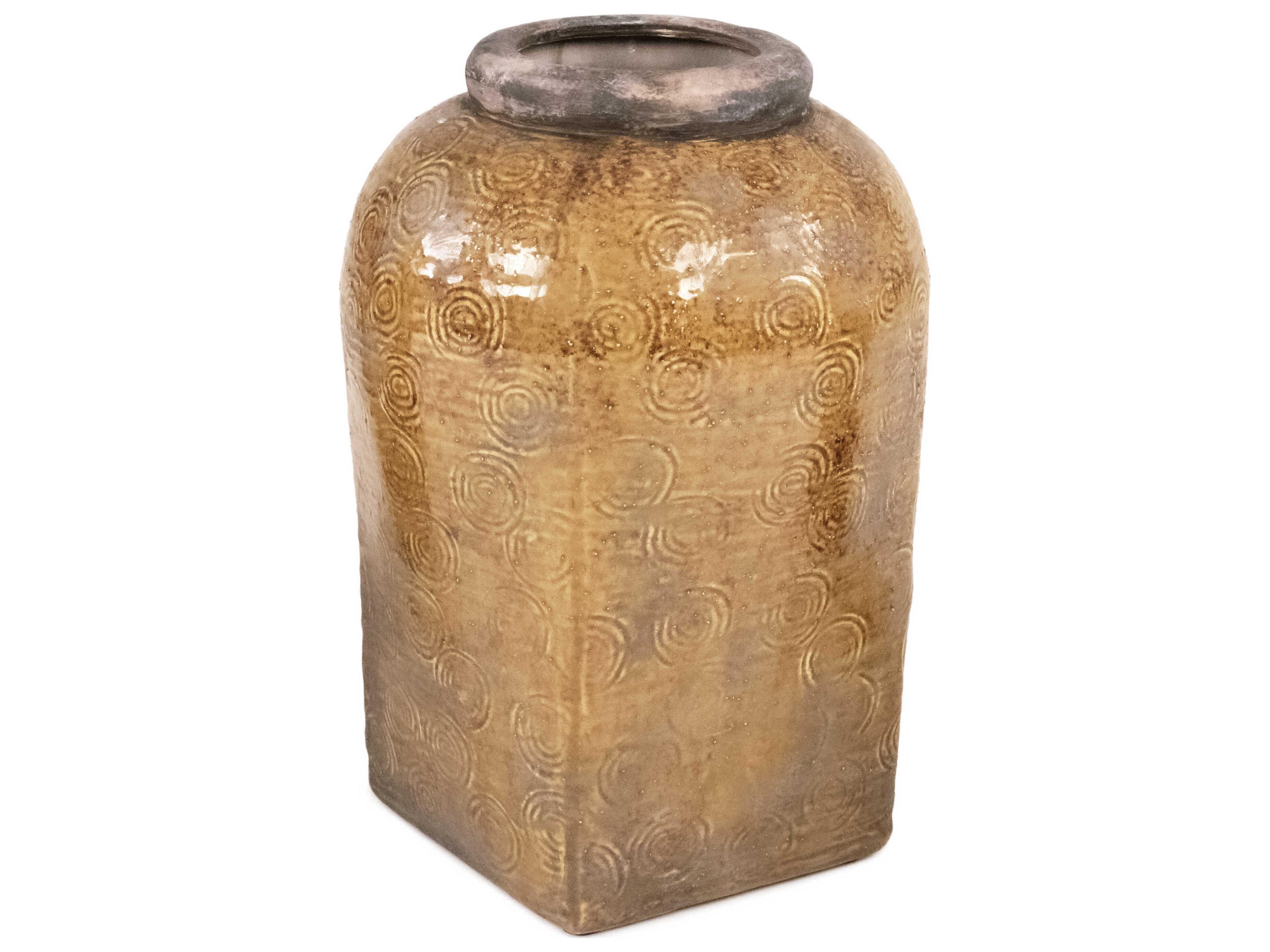 Zentique Distressed Textured Vase