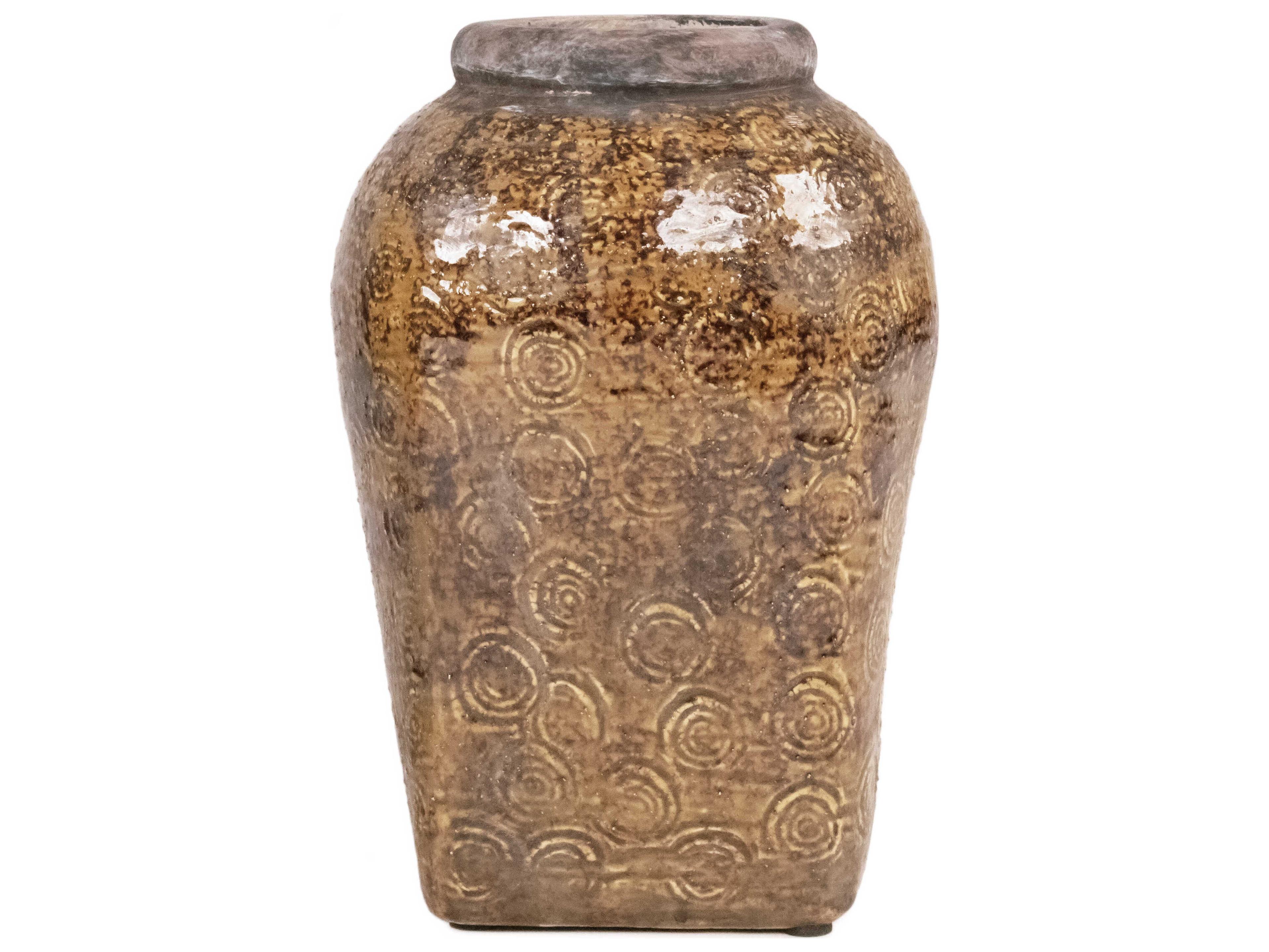 Zentique Distressed Textured Vase