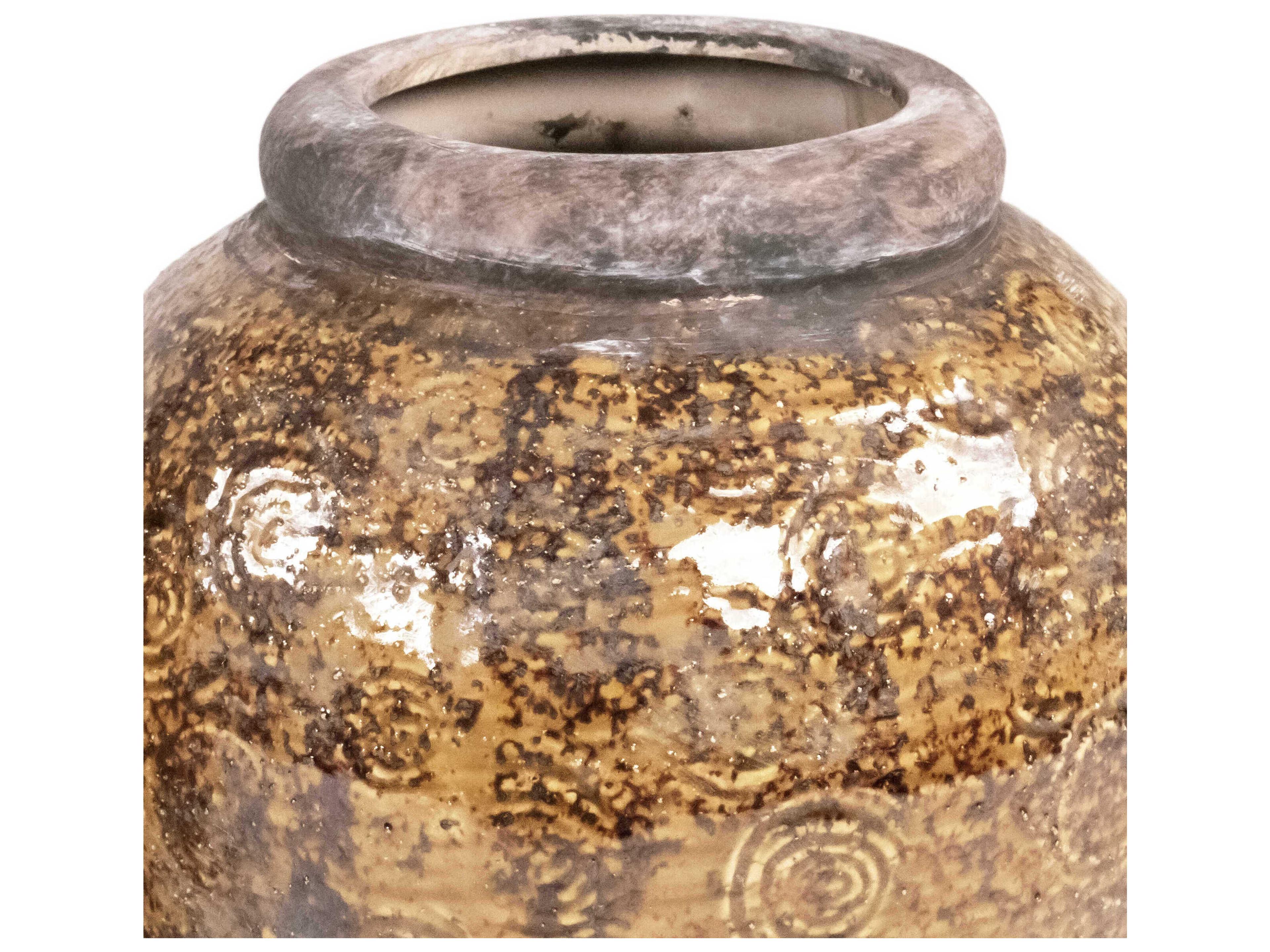 Zentique Distressed Textured Vase