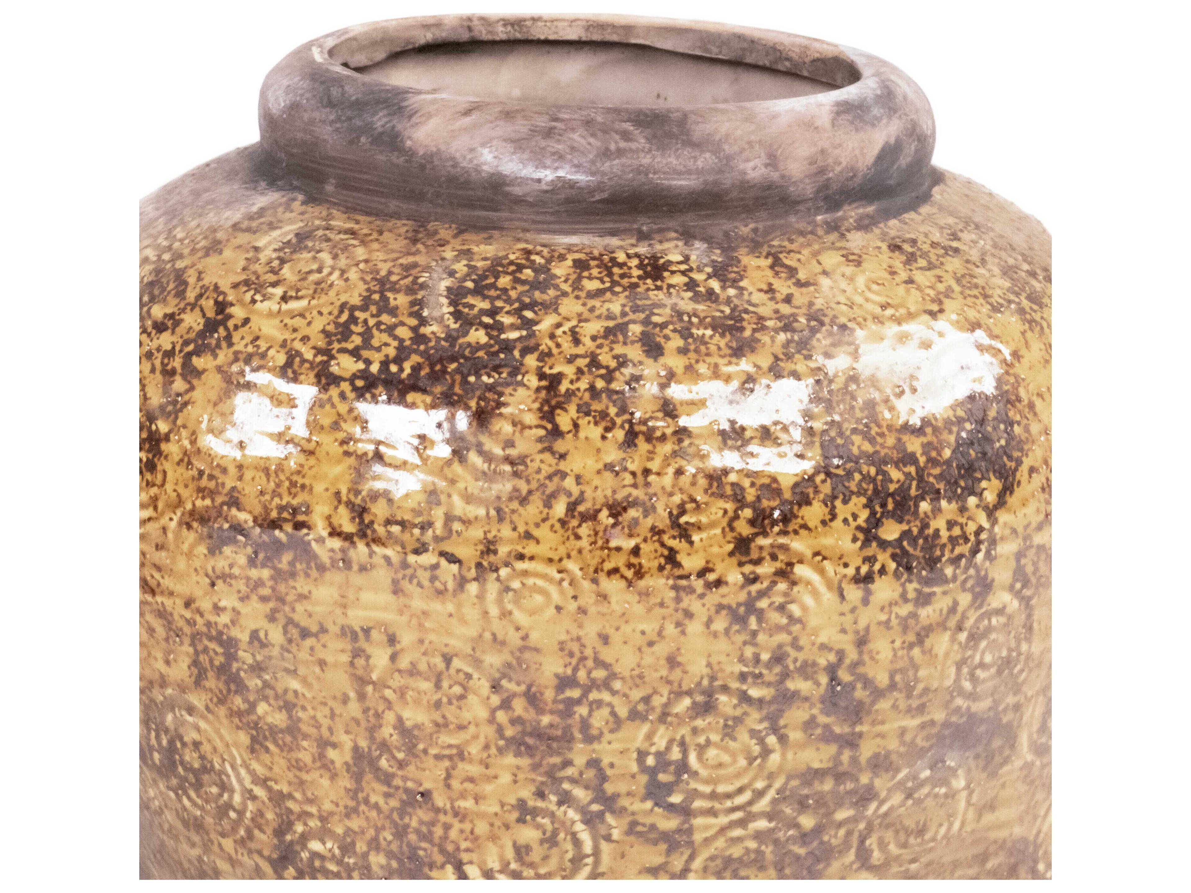 Zentique Distressed Textured Vase