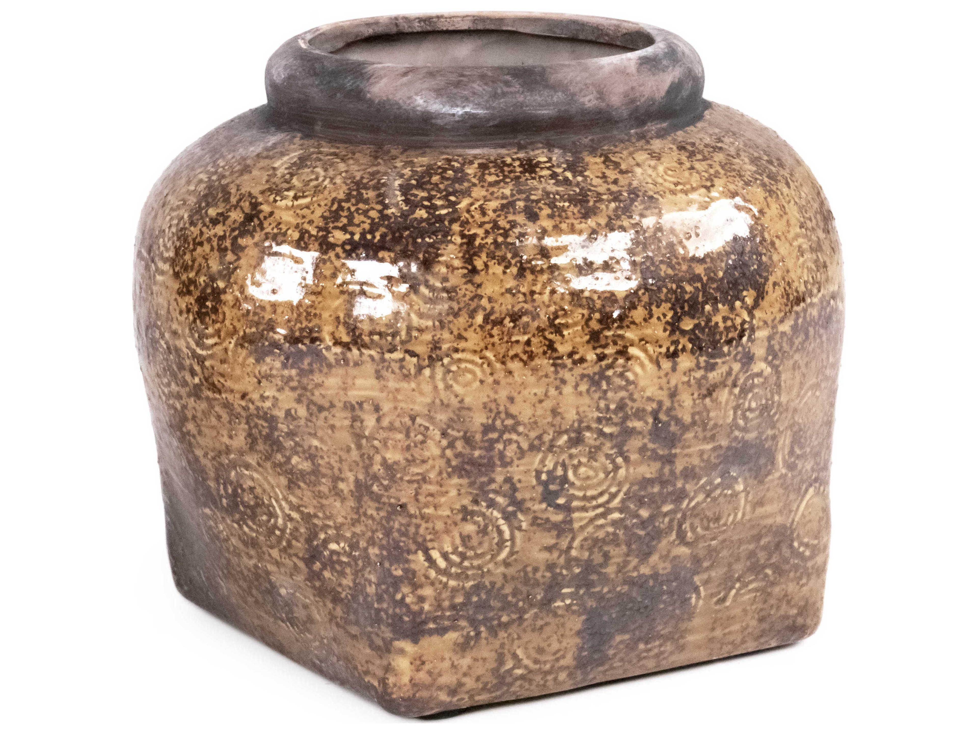Zentique Distressed Textured Vase
