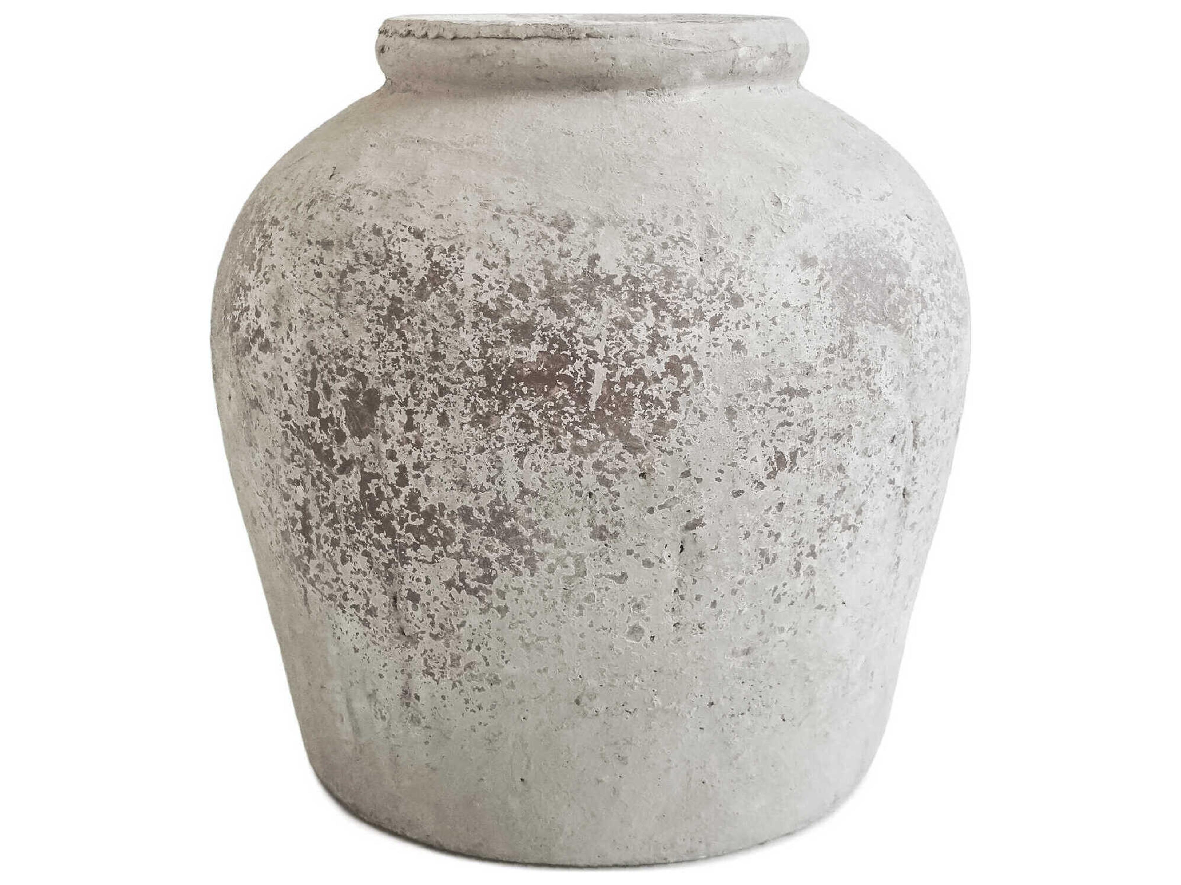 Distressed Grey Wash Vase
