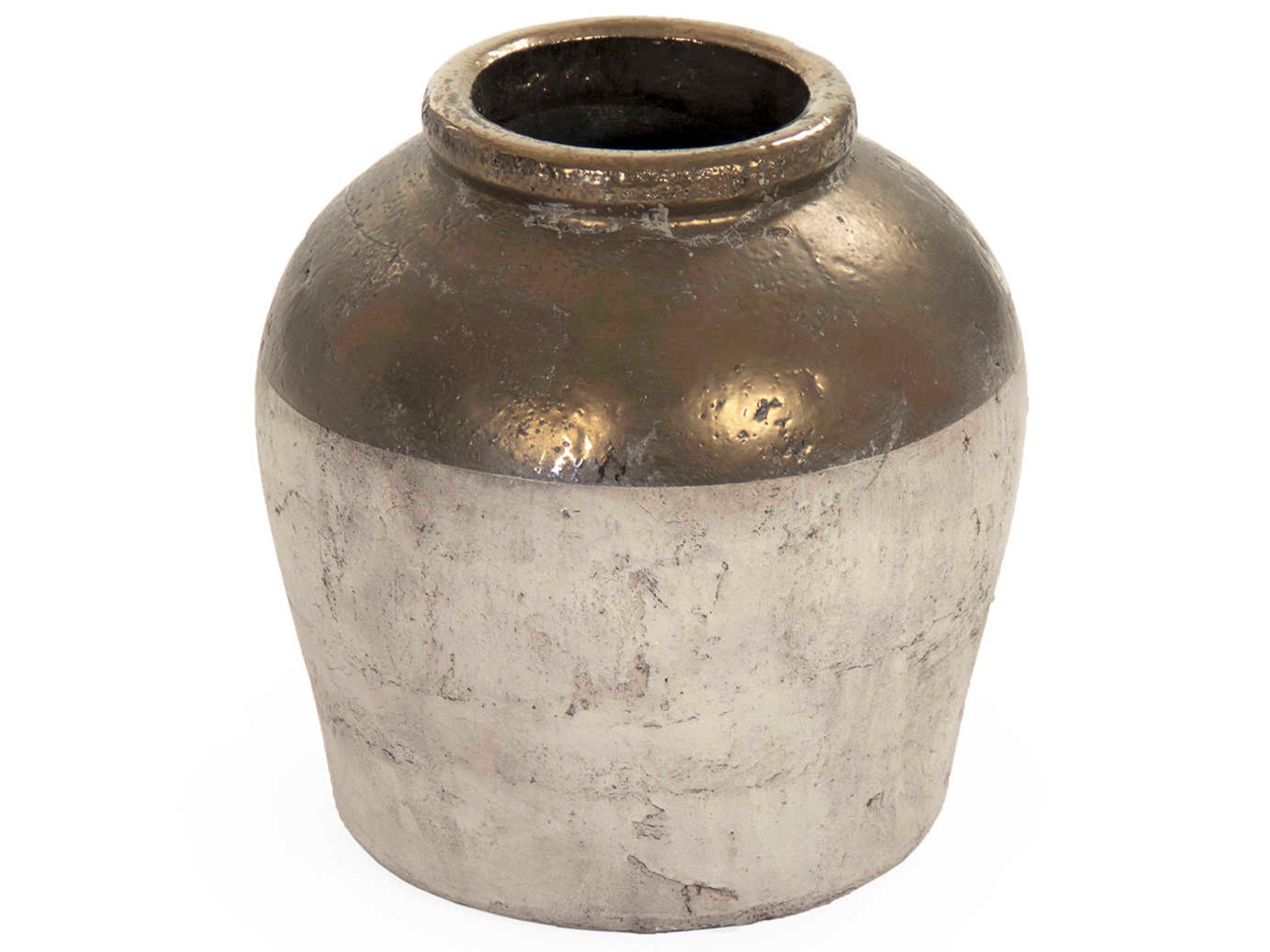 Zentique Gilded Top 13" Vase