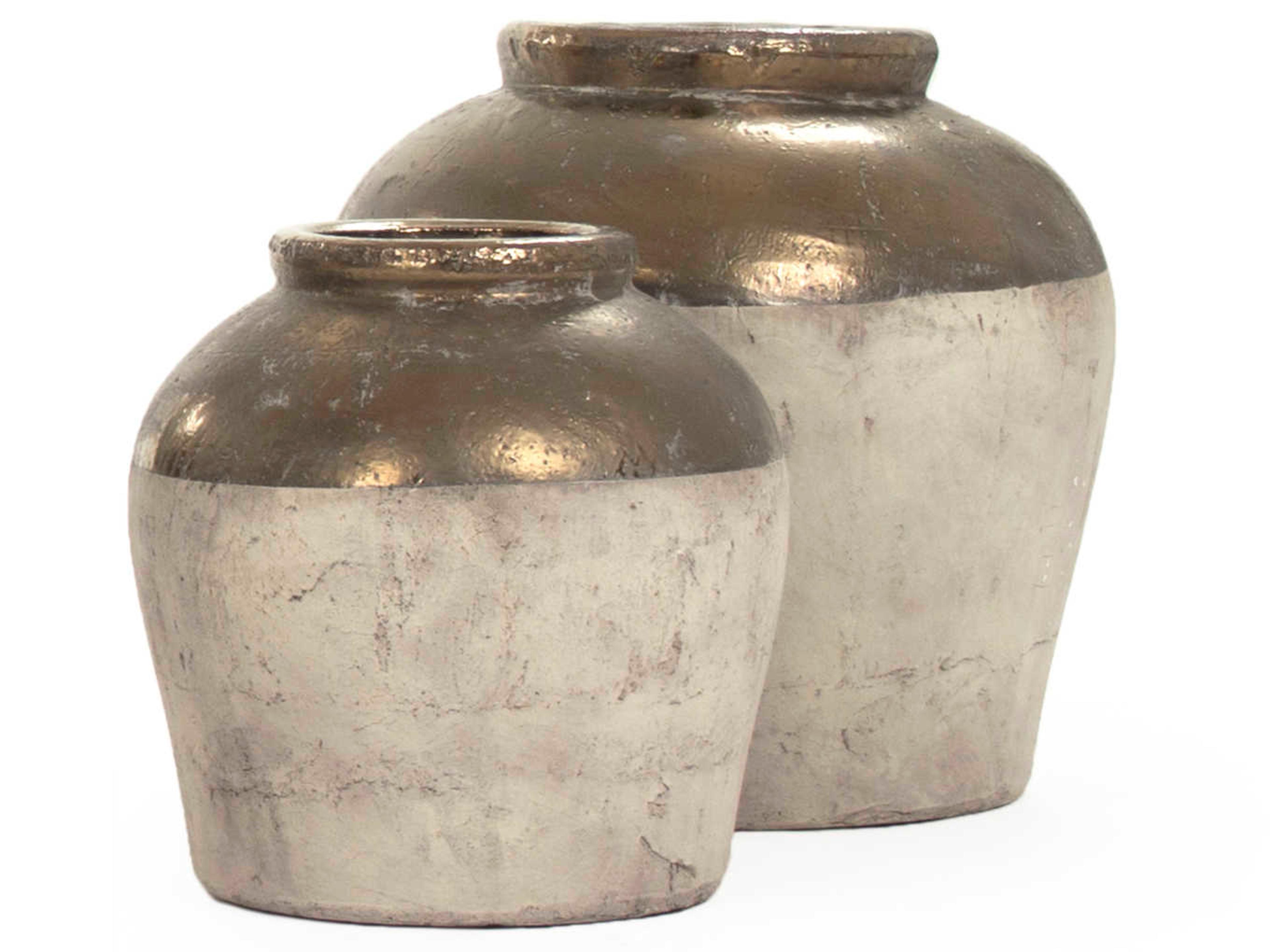 Zentique Gilded Top 13" Vase