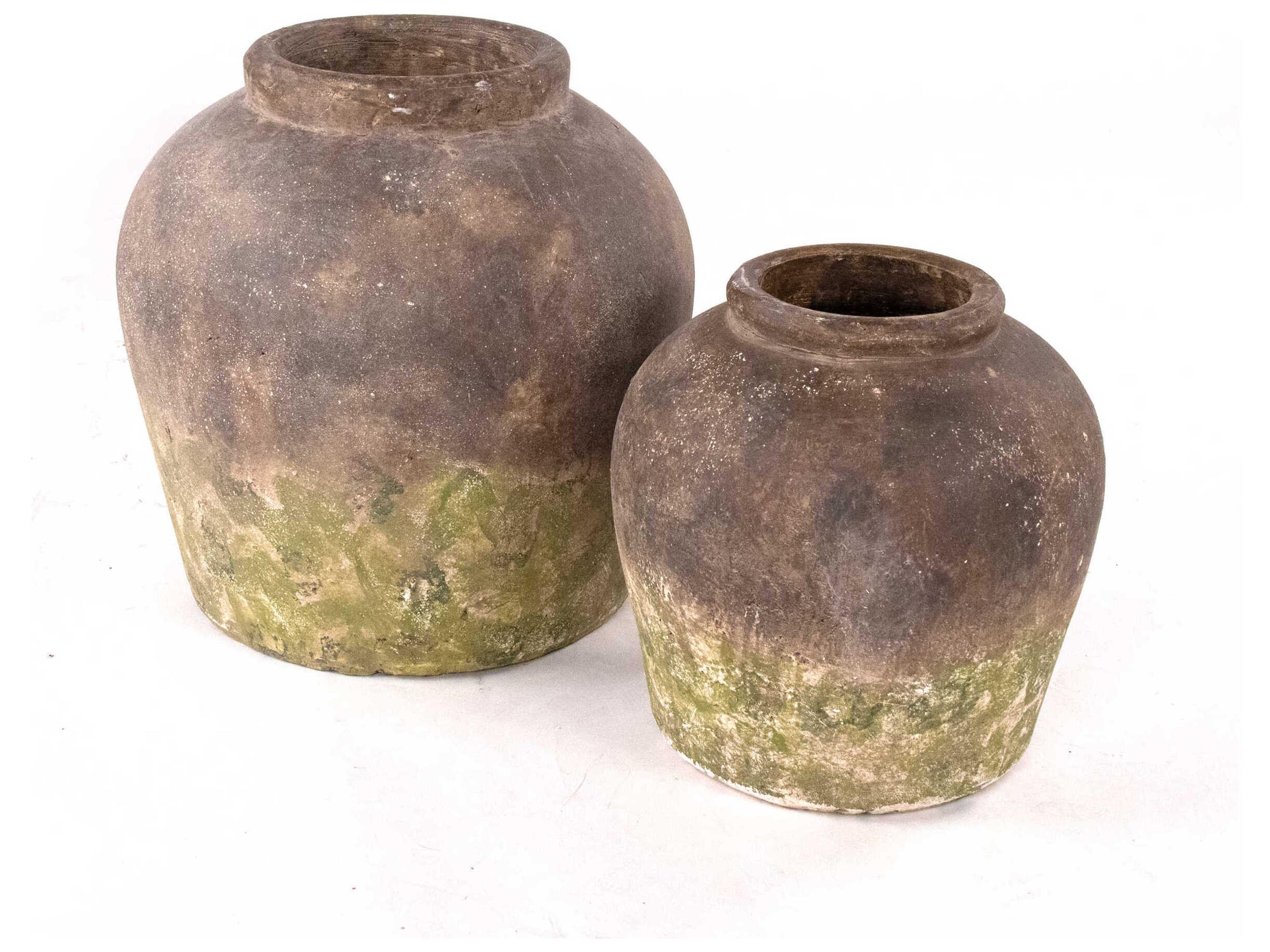 Zentique Distressed Rustic Vase