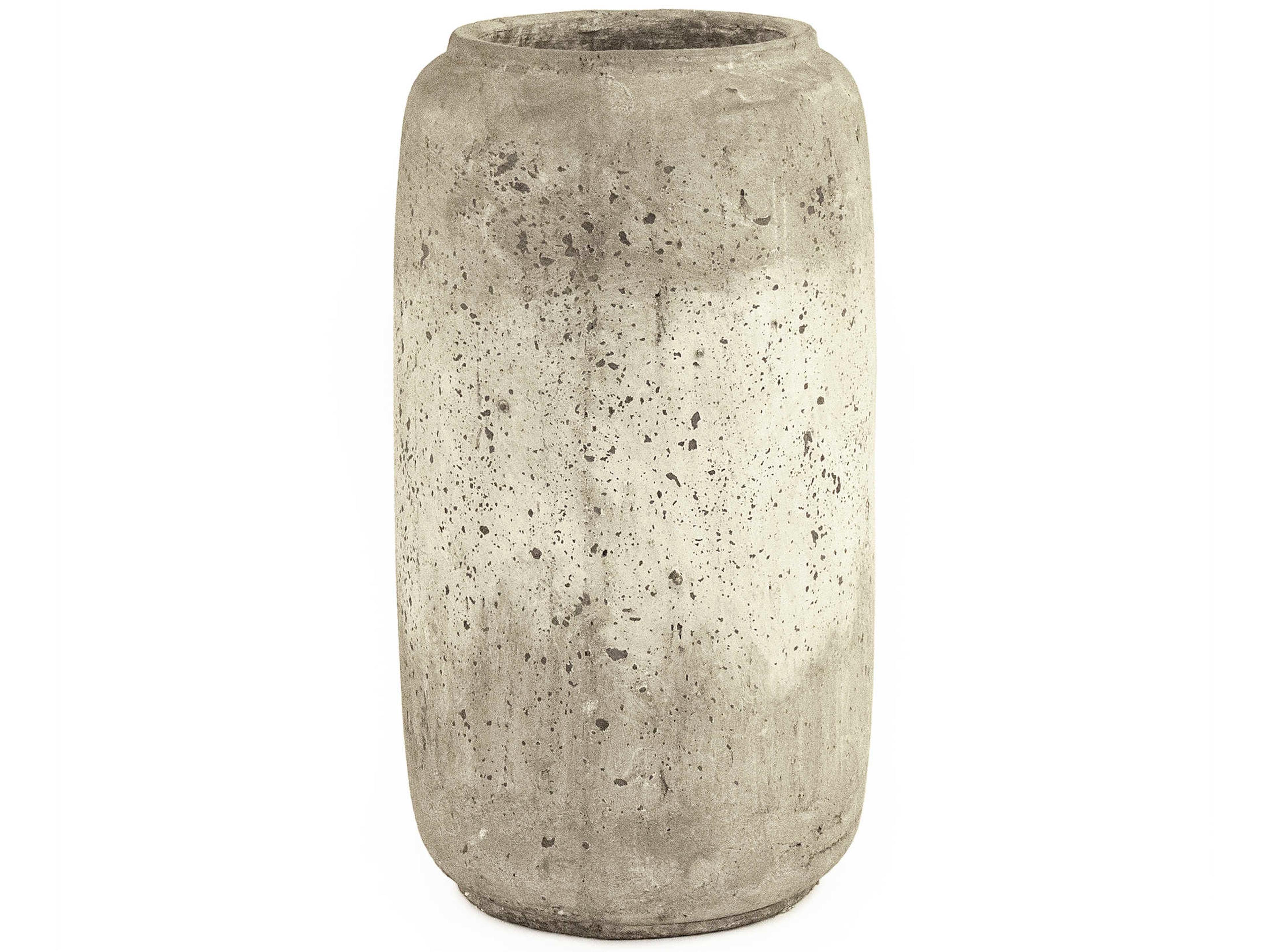 Zentique Distressed Grey Wash Vase
