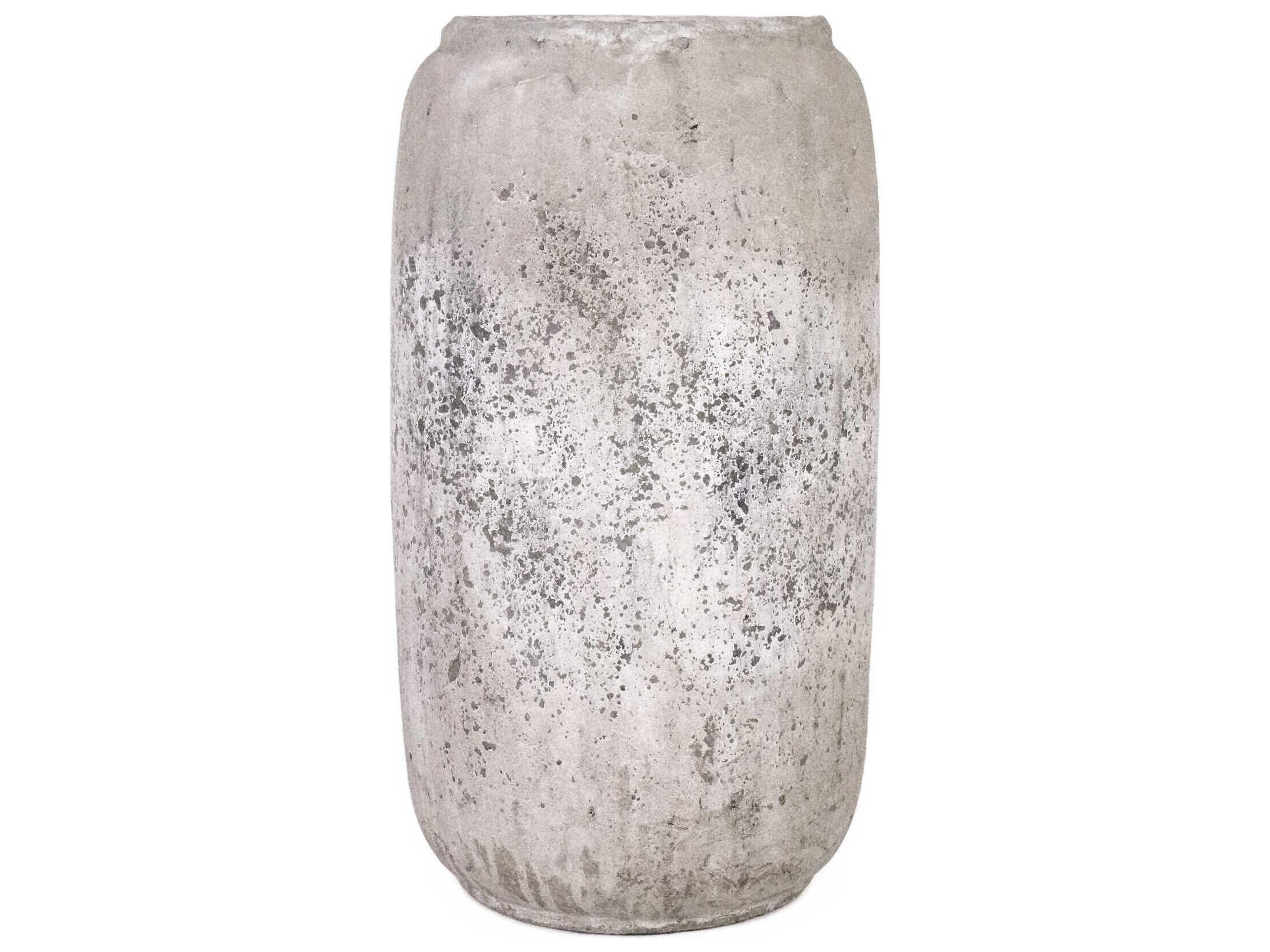 Zentique Distressed Grey Wash Vase
