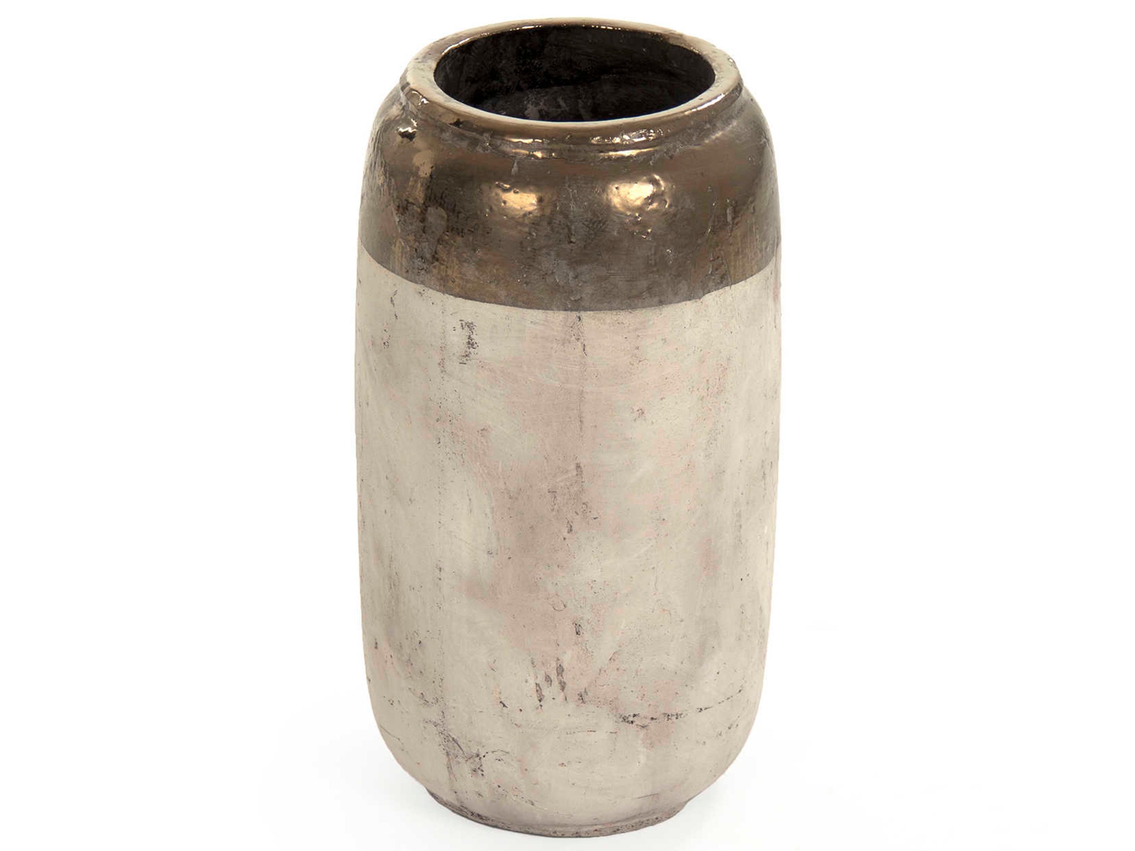 Zentique Gilded Top 10" Vase