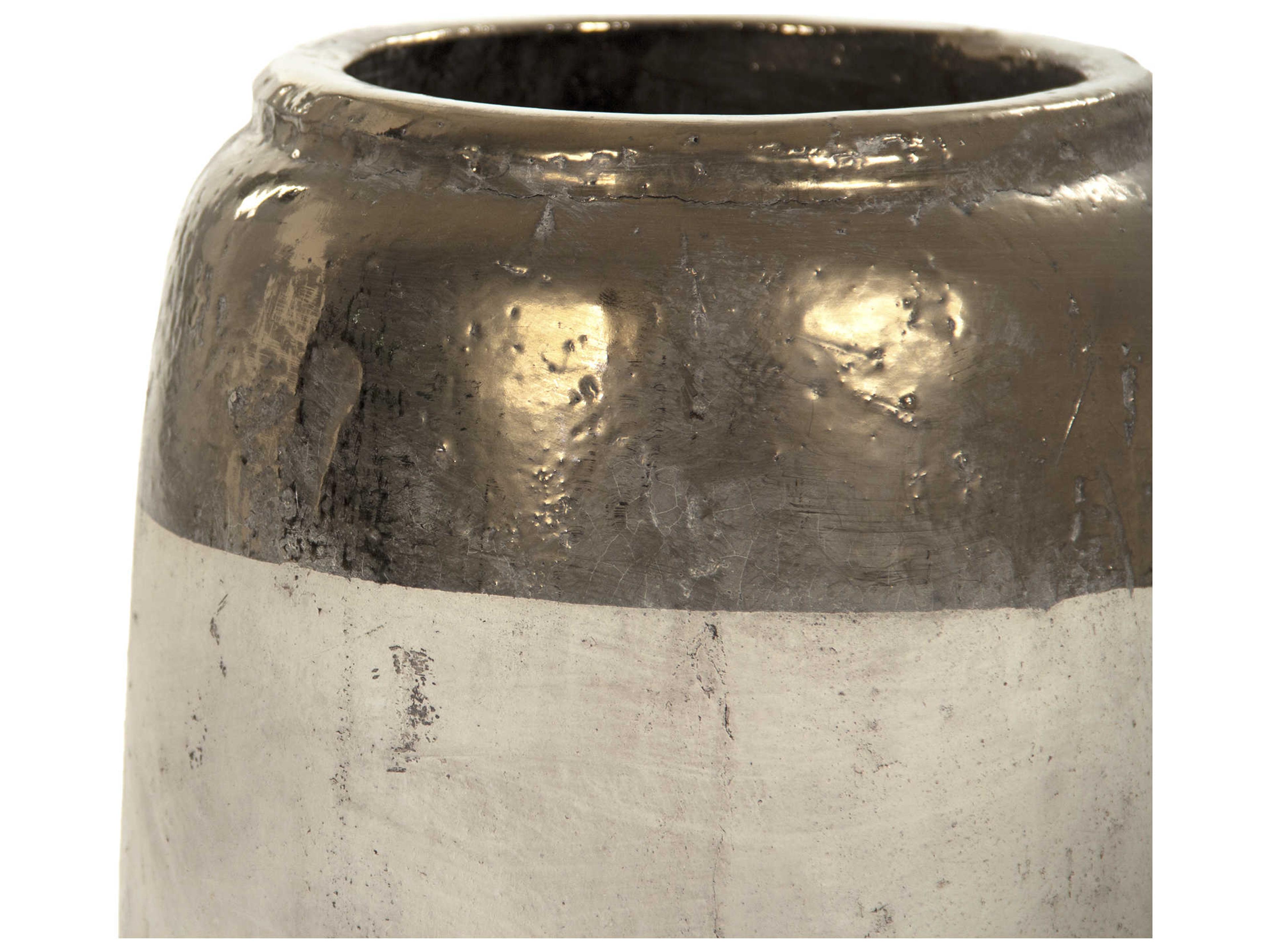 Zentique Gilded Top 10" Vase