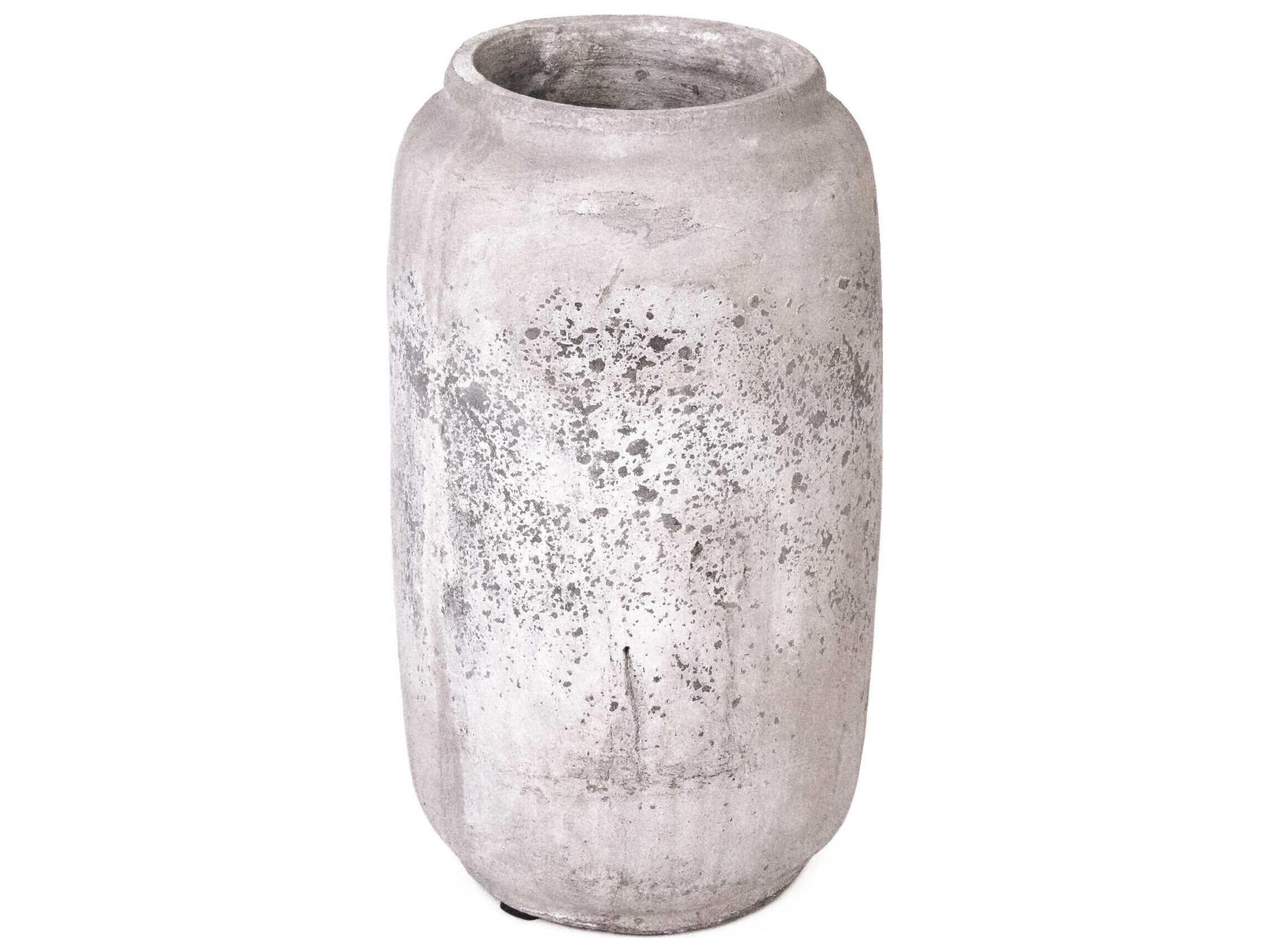 Distressed Grey Wash Vase