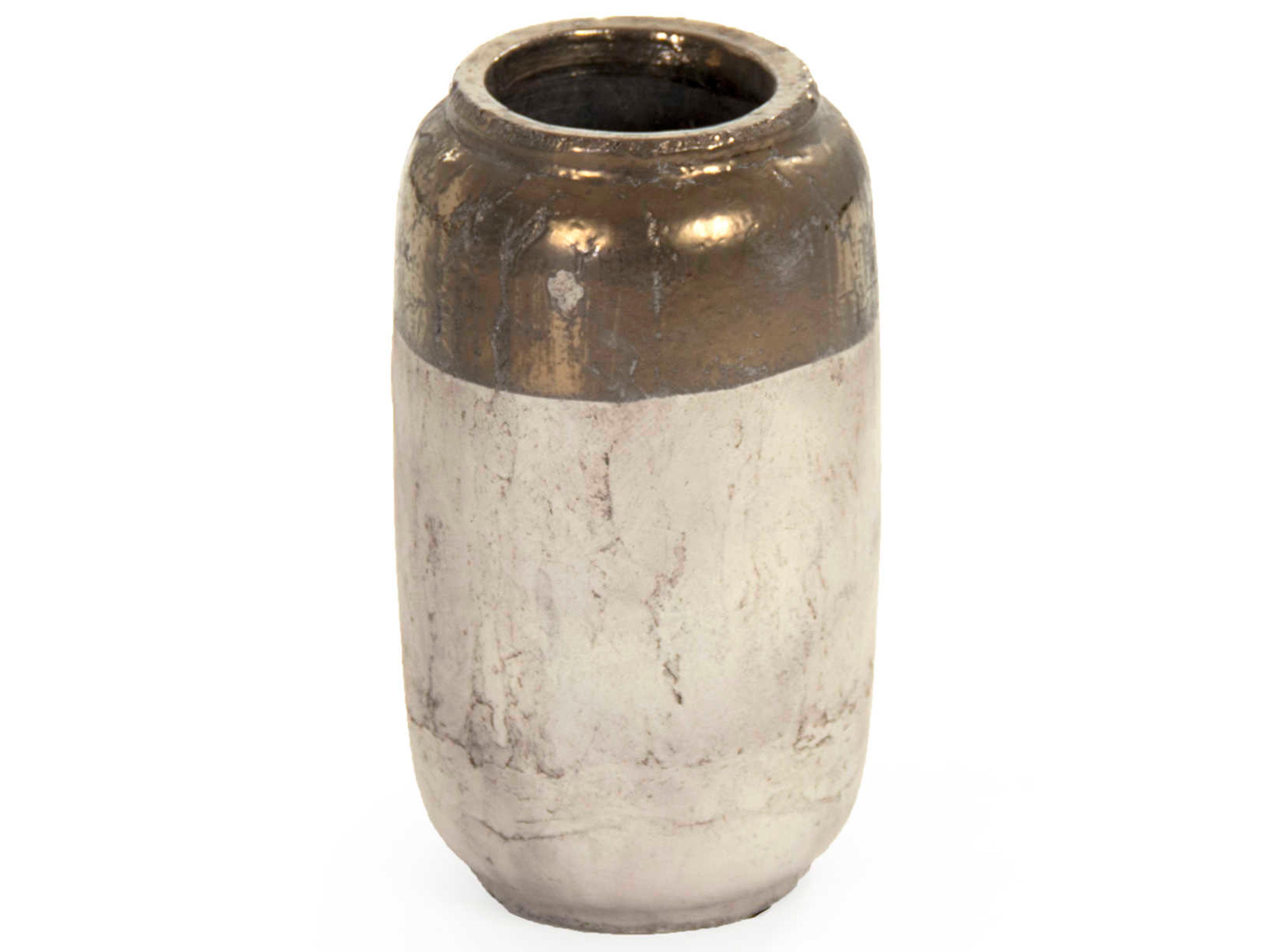 Zentique Gilded Top 8" Vase