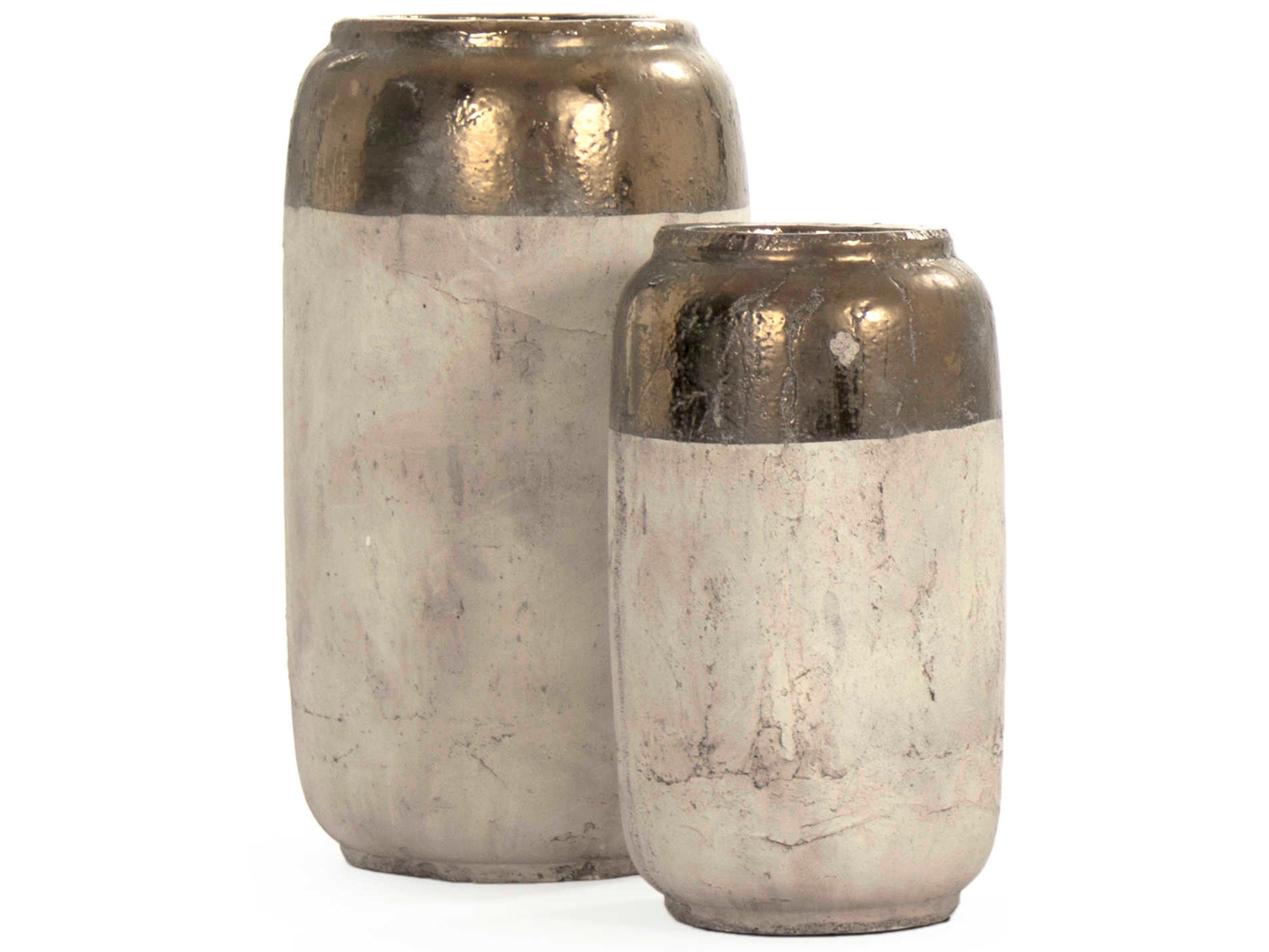 Zentique Gilded Top 8" Vase