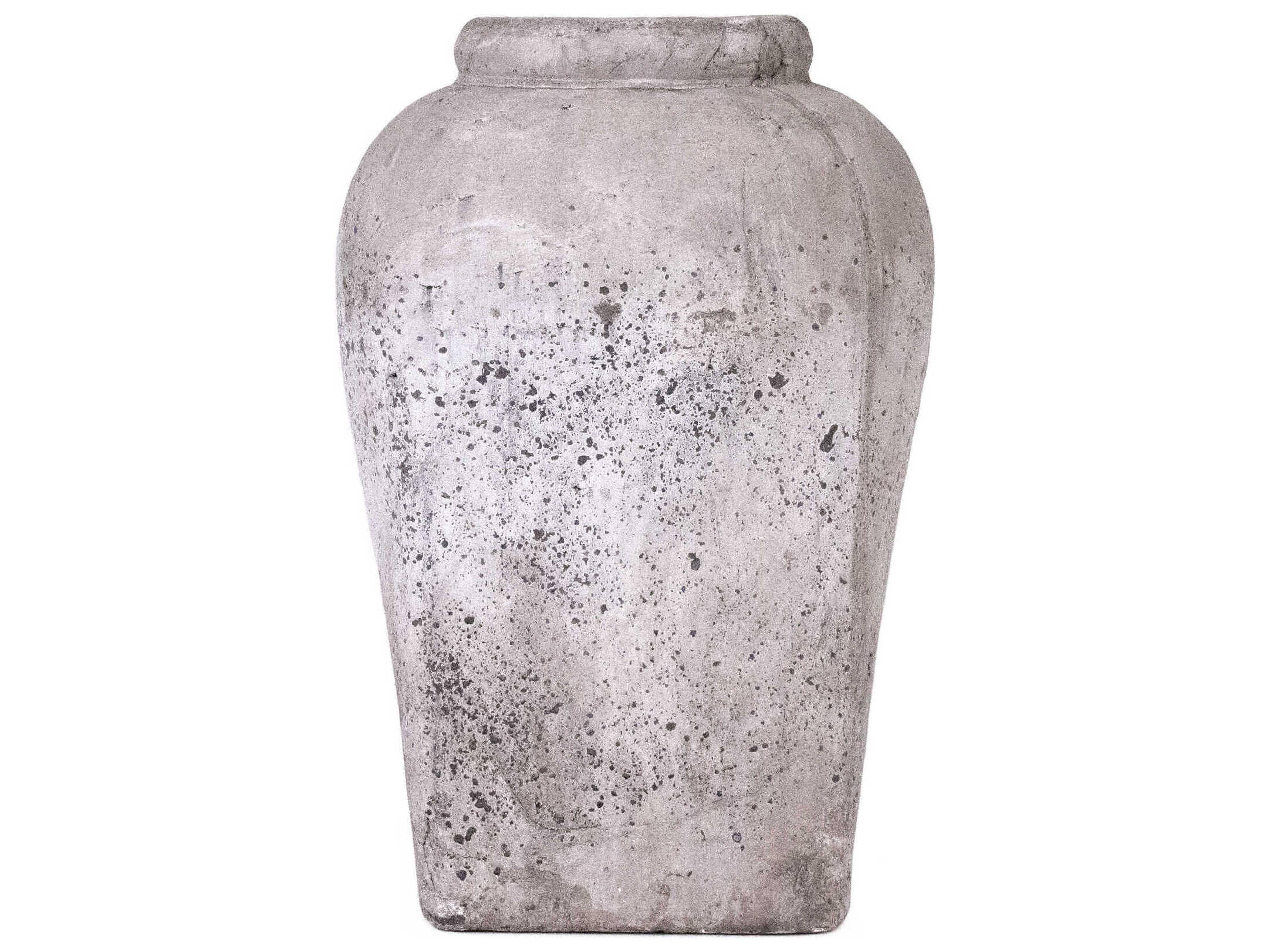 Zentique Distressed Grey Wash Vase