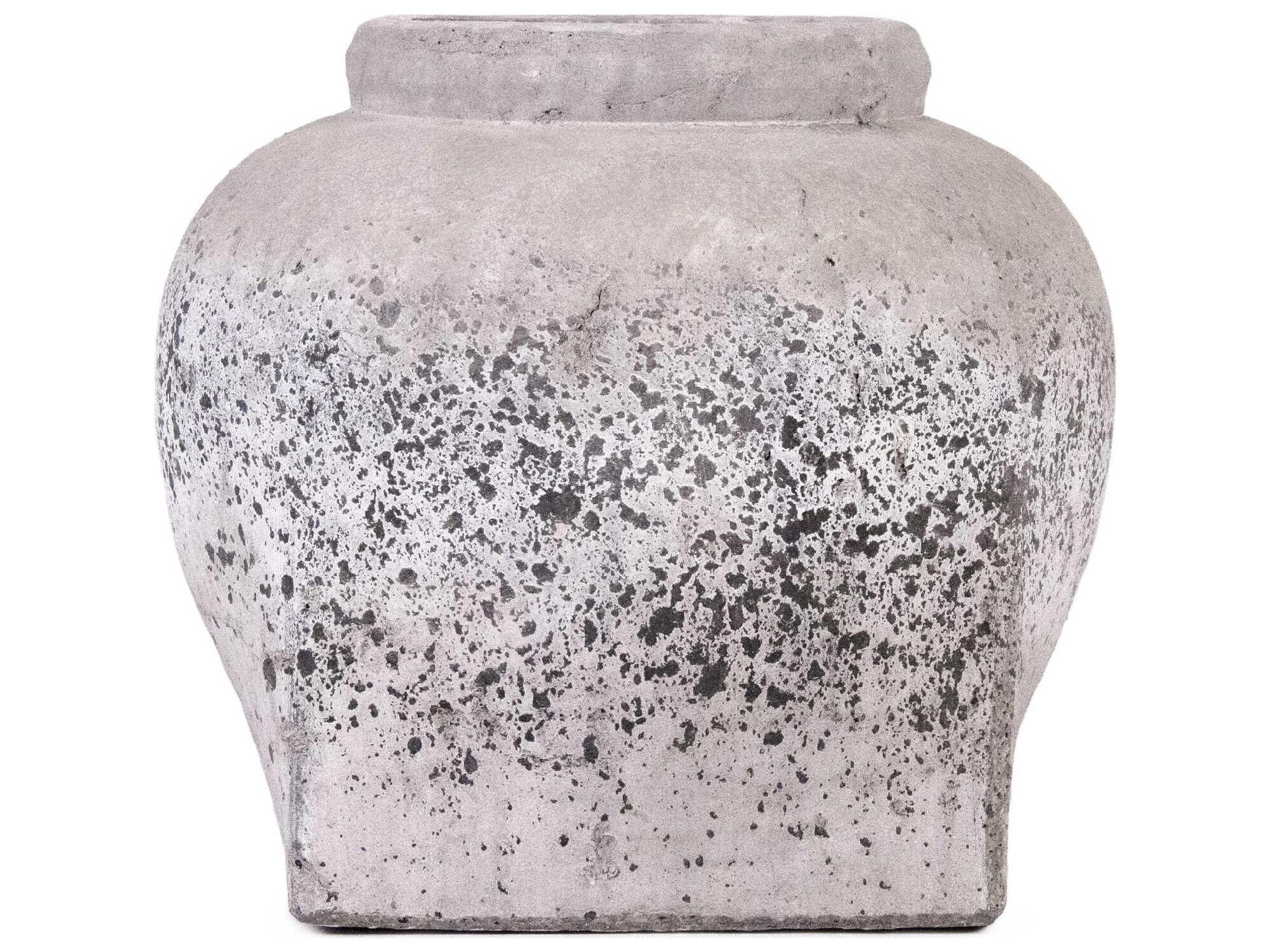 Zentique Distressed Grey Wash Vase