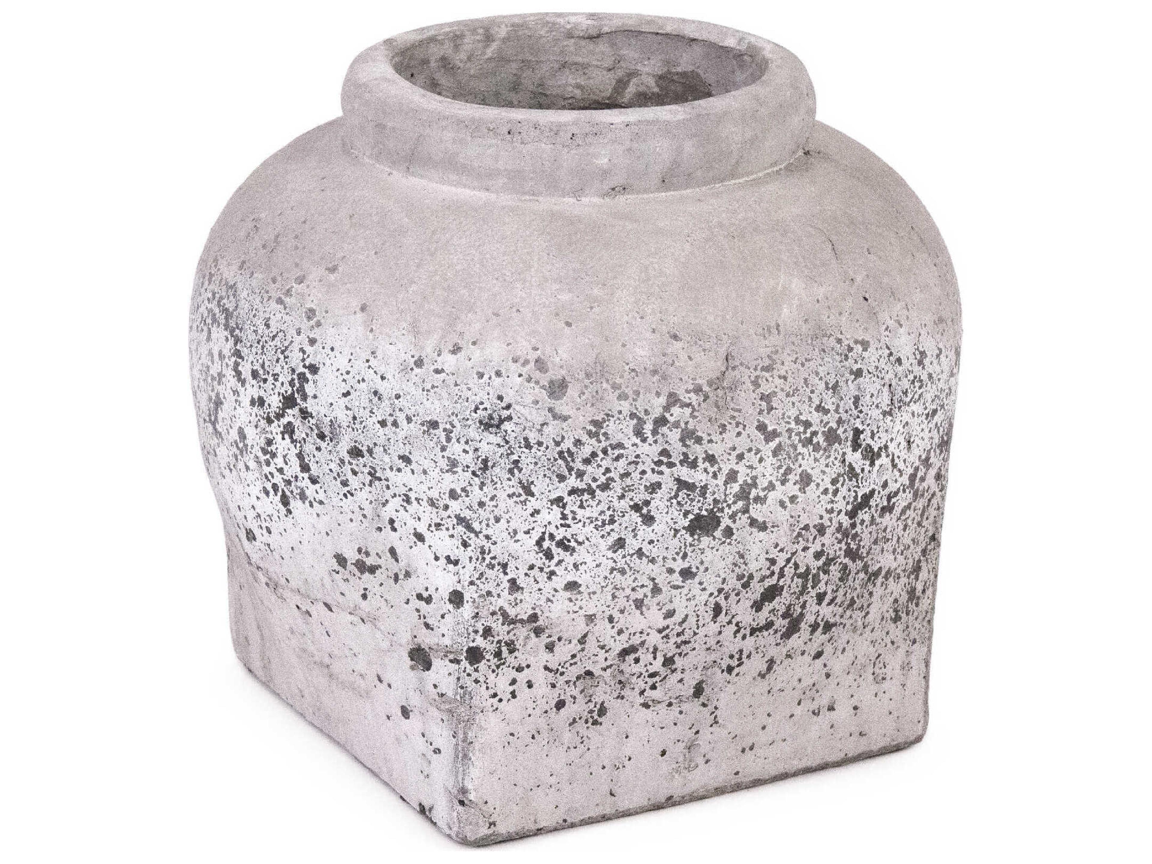 Distressed Grey Wash Vase