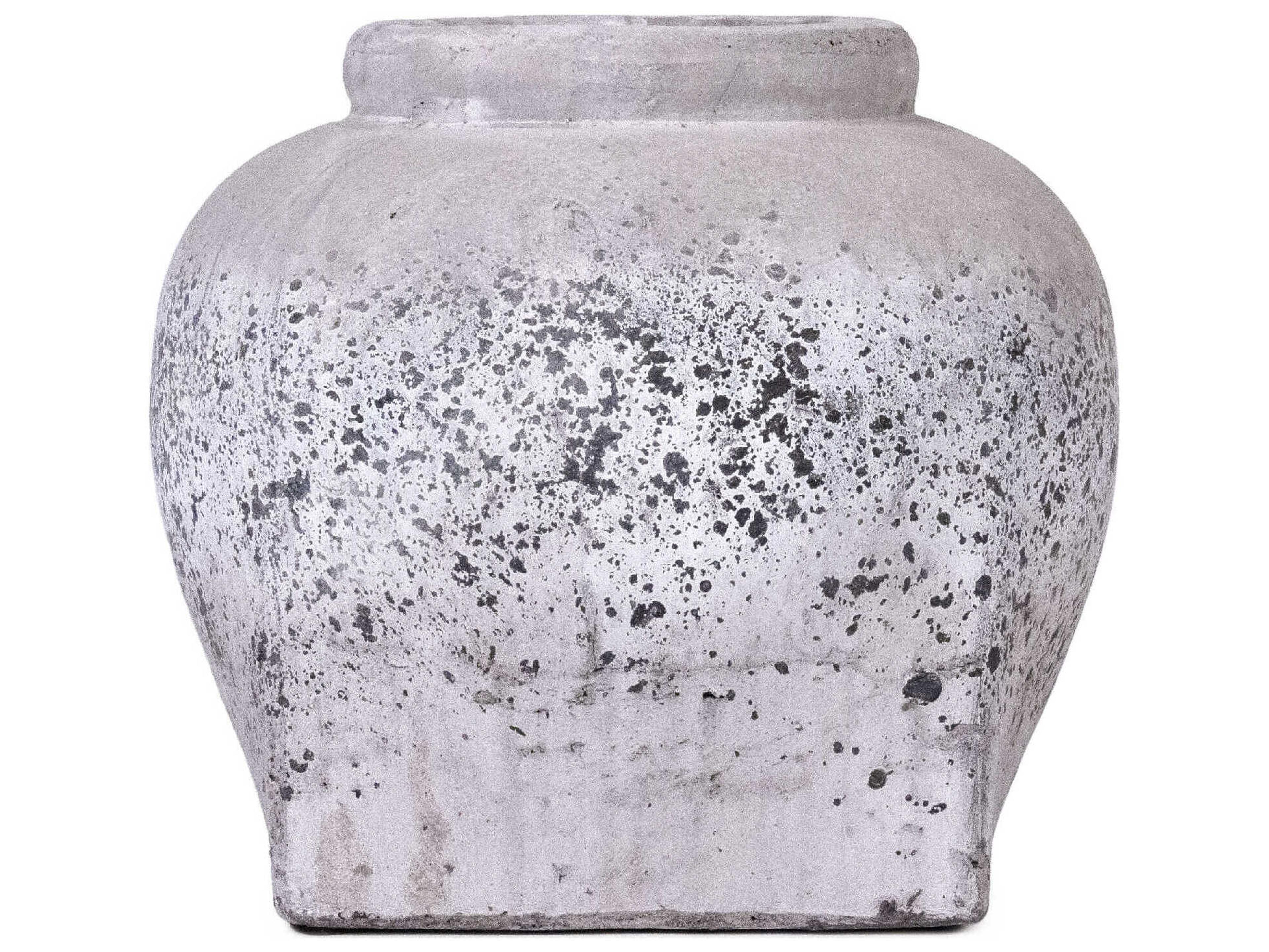 Zentique Distressed Grey Wash Vase