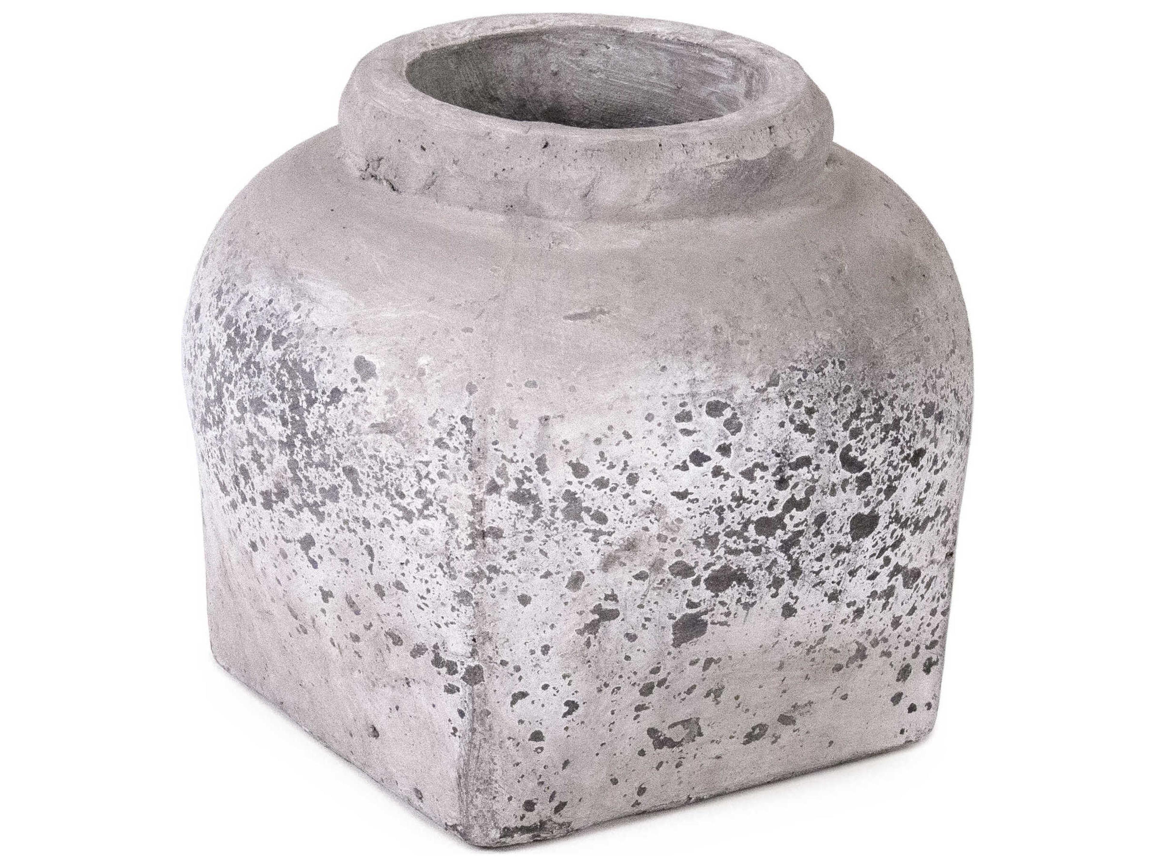 Zentique Distressed Grey Wash Vase
