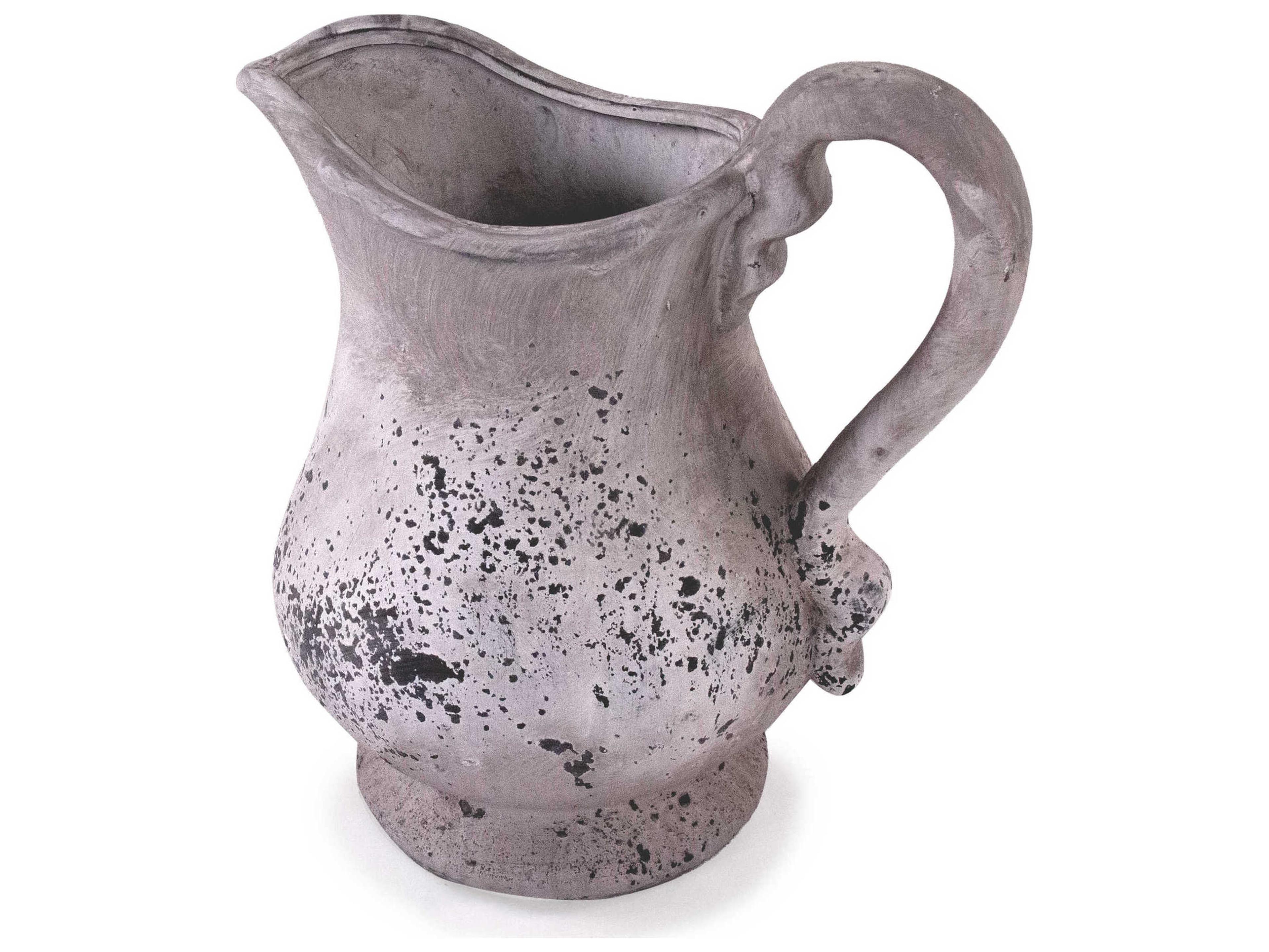 Zentique Distressed Grey Wash Vase