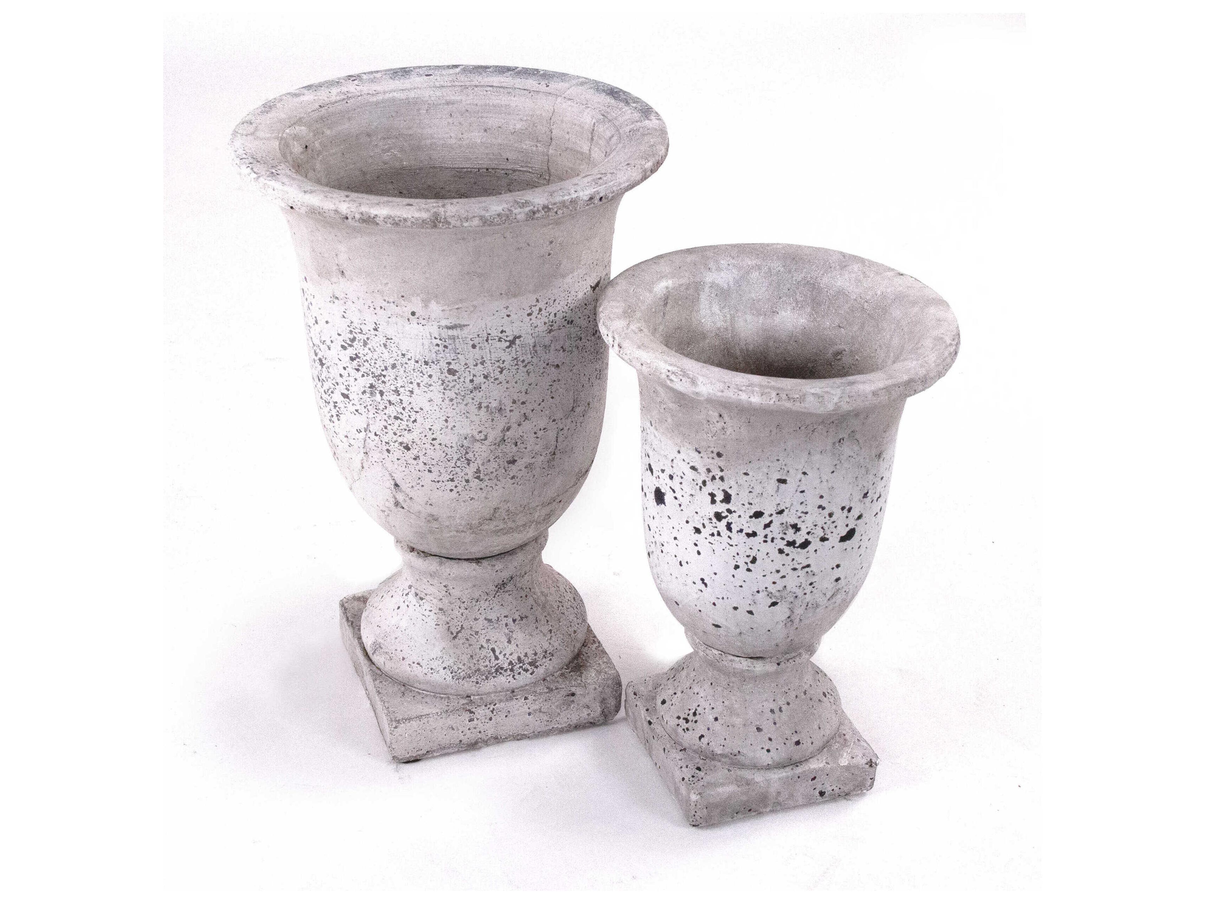 Zentique Distressed Grey Wash Vase