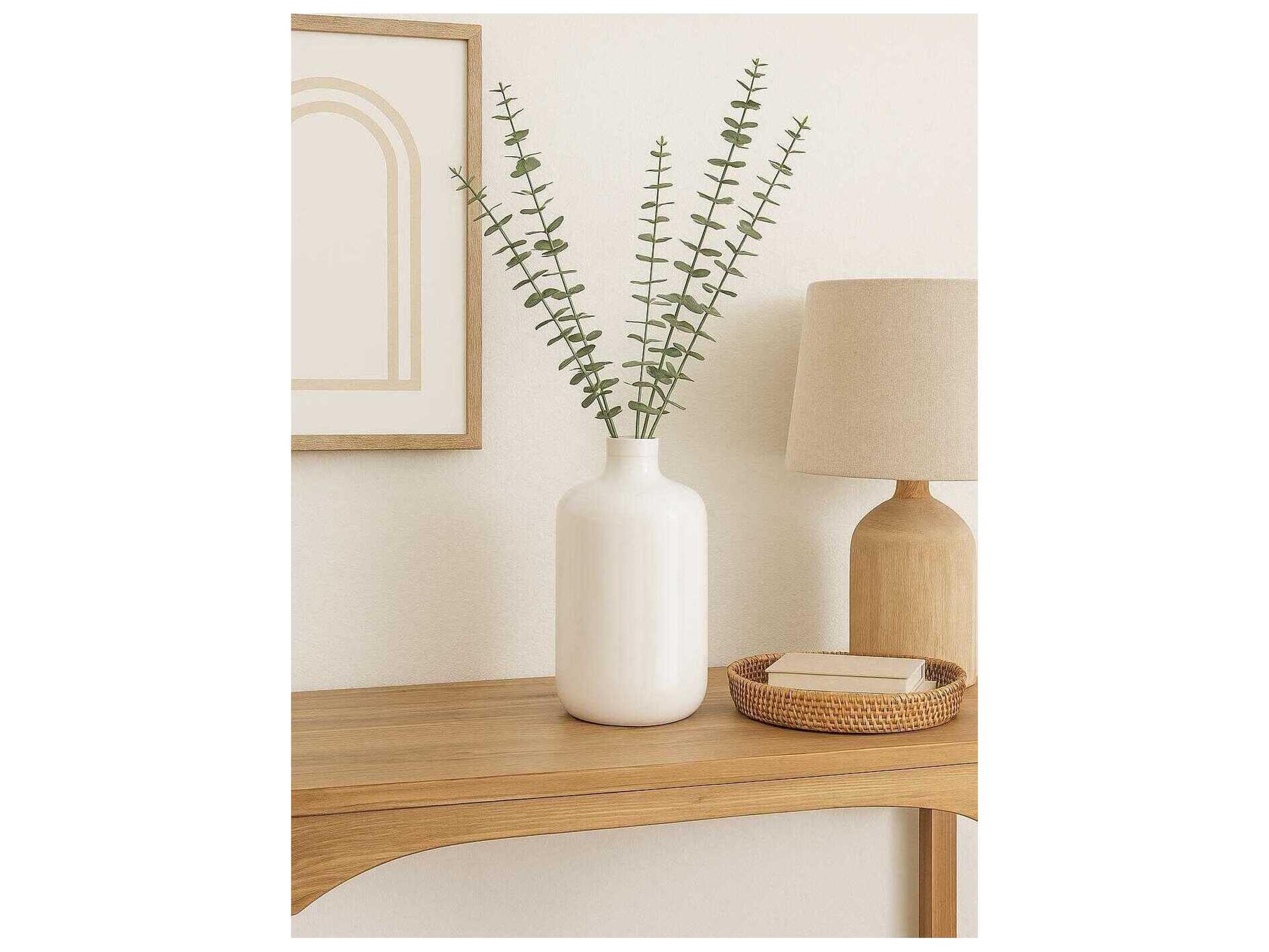 Zentique White Pottery Vase