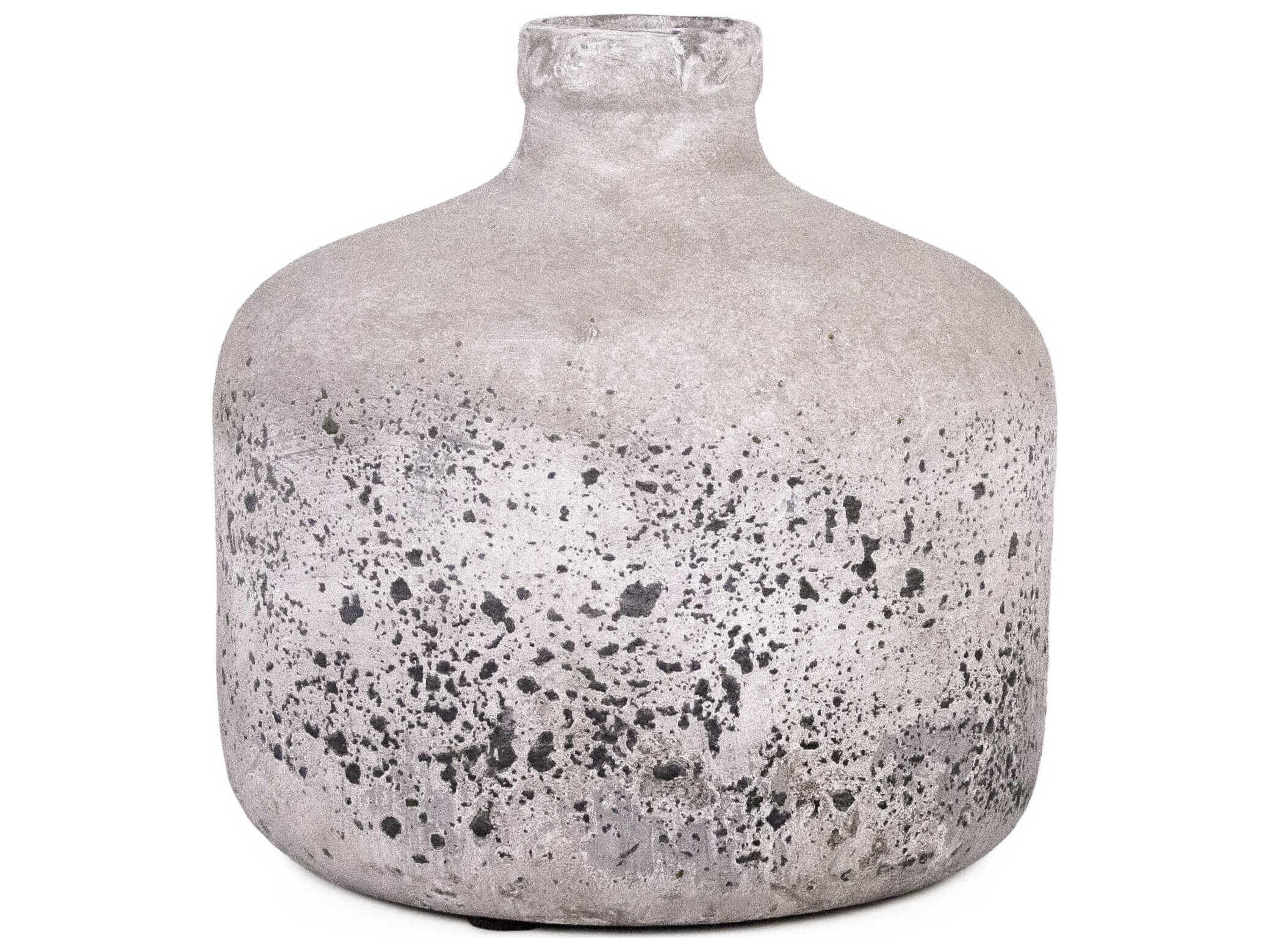 Zentique Distressed Grey Pottery Wash Vase