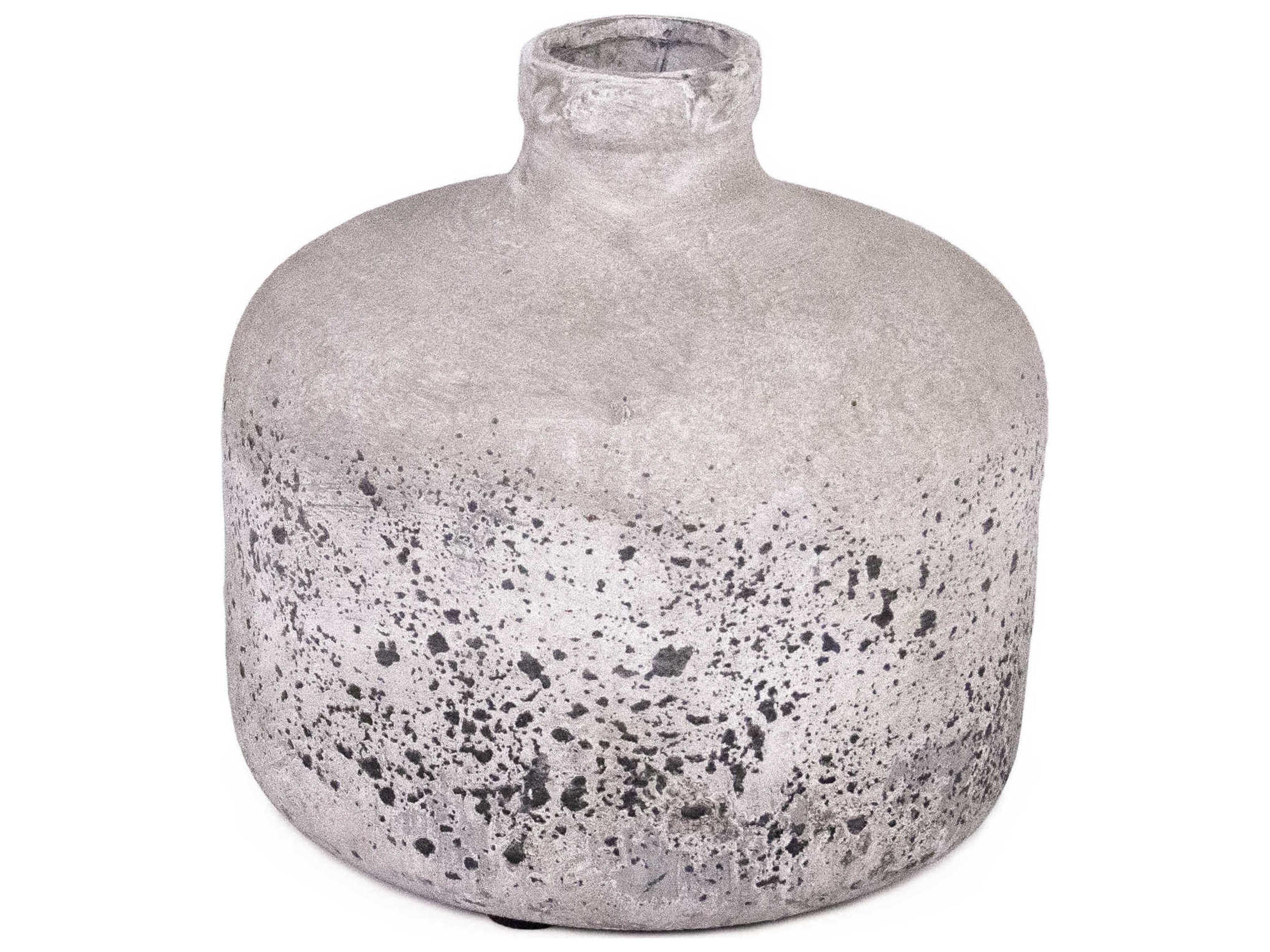Zentique Distressed Grey Pottery Wash Vase