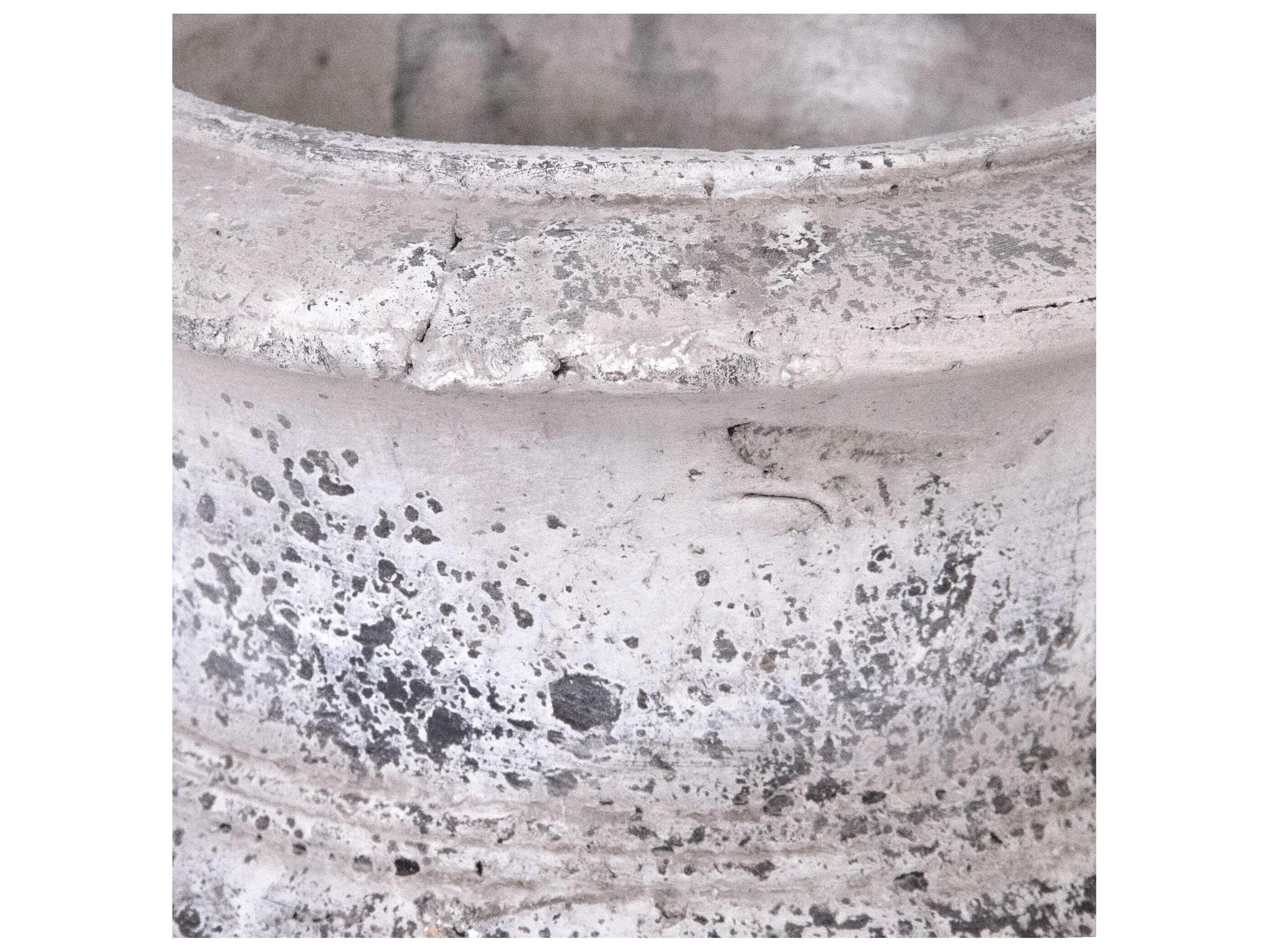 Zentique Distressed Grey Wash Vase