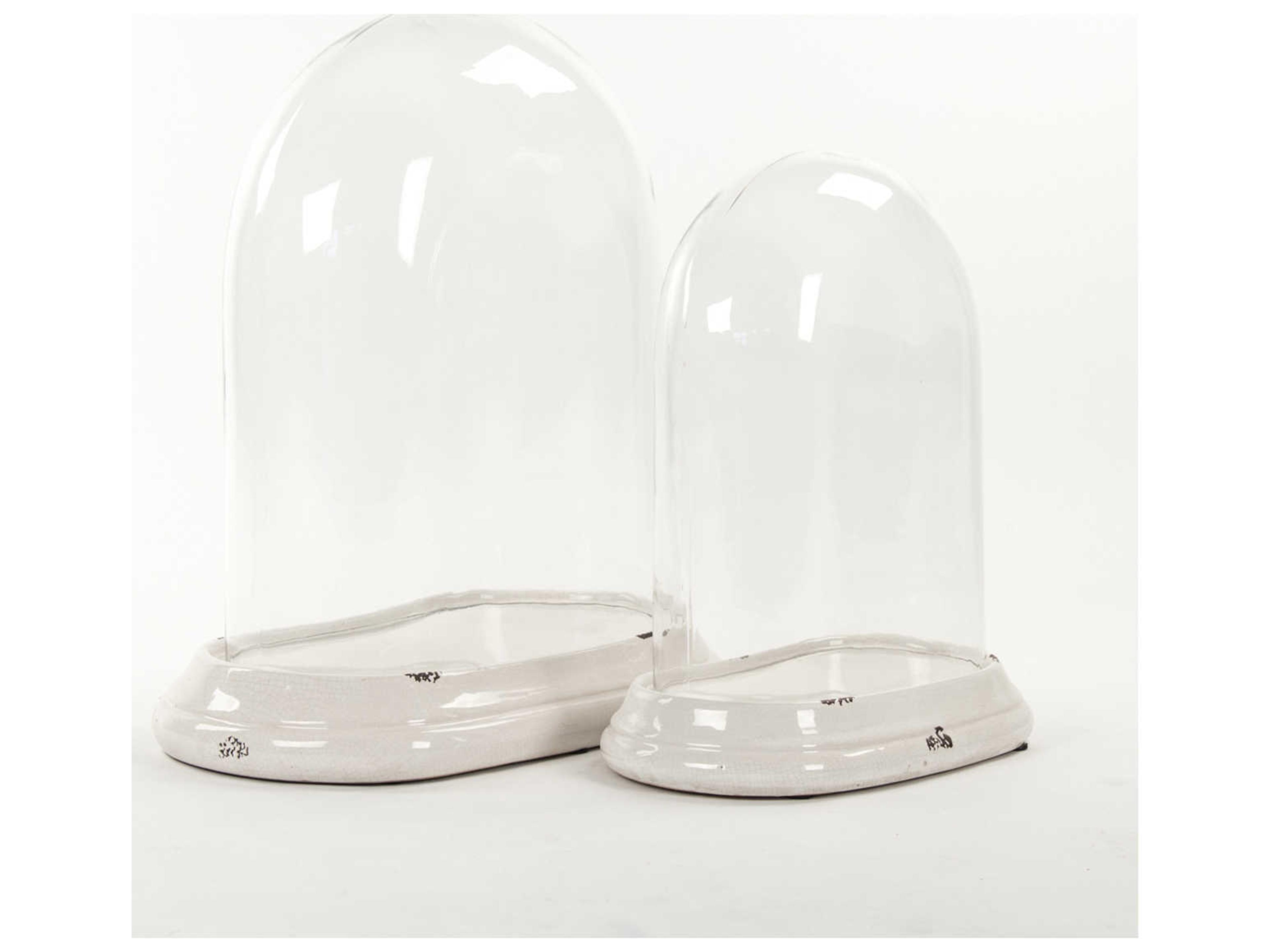 Zentique Distressed Crackle White Storage Case