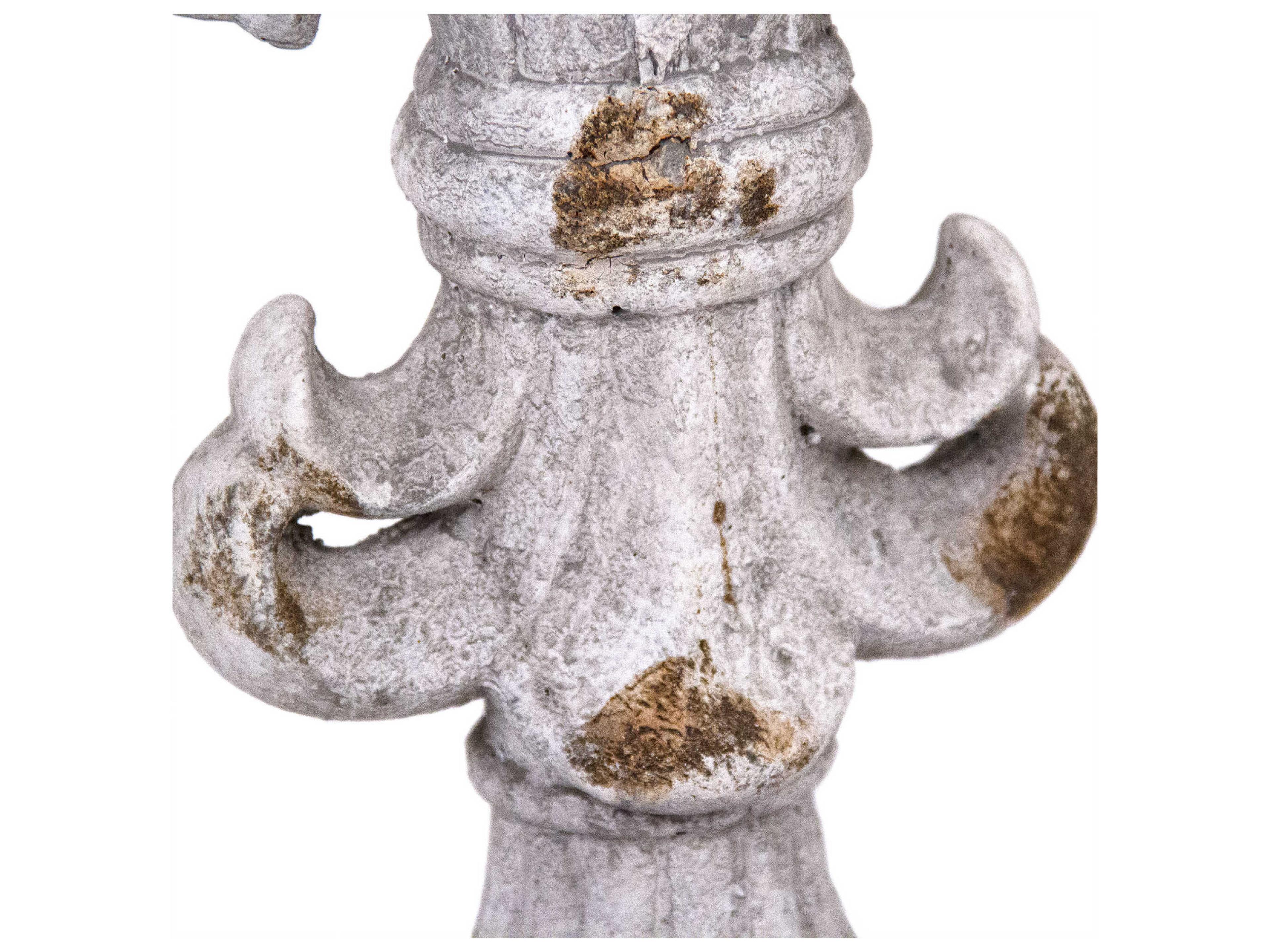 Zentique Accent Distressed Light Grey Sculpture