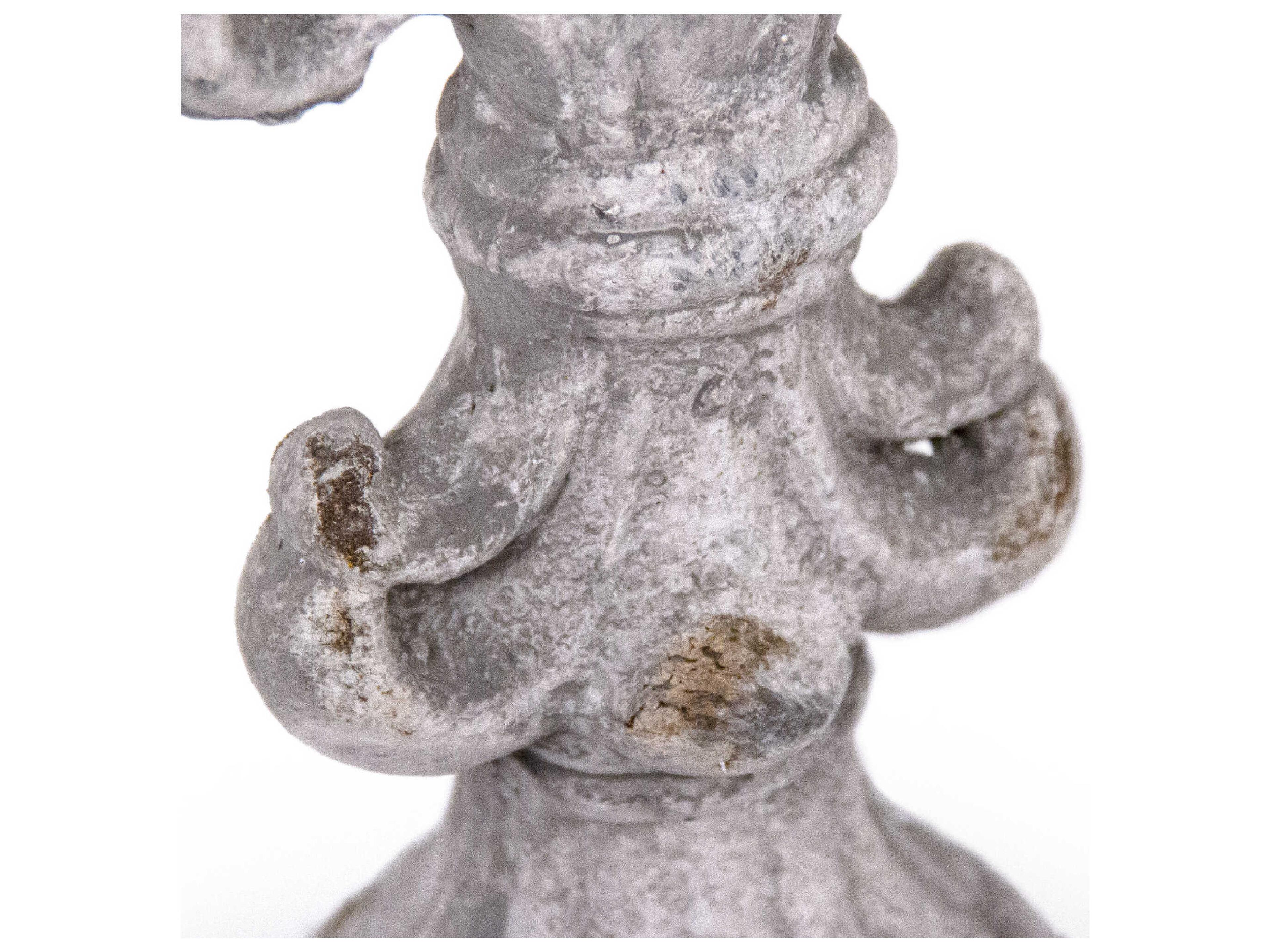 Zentique Accent Distressed Light Grey Sculpture