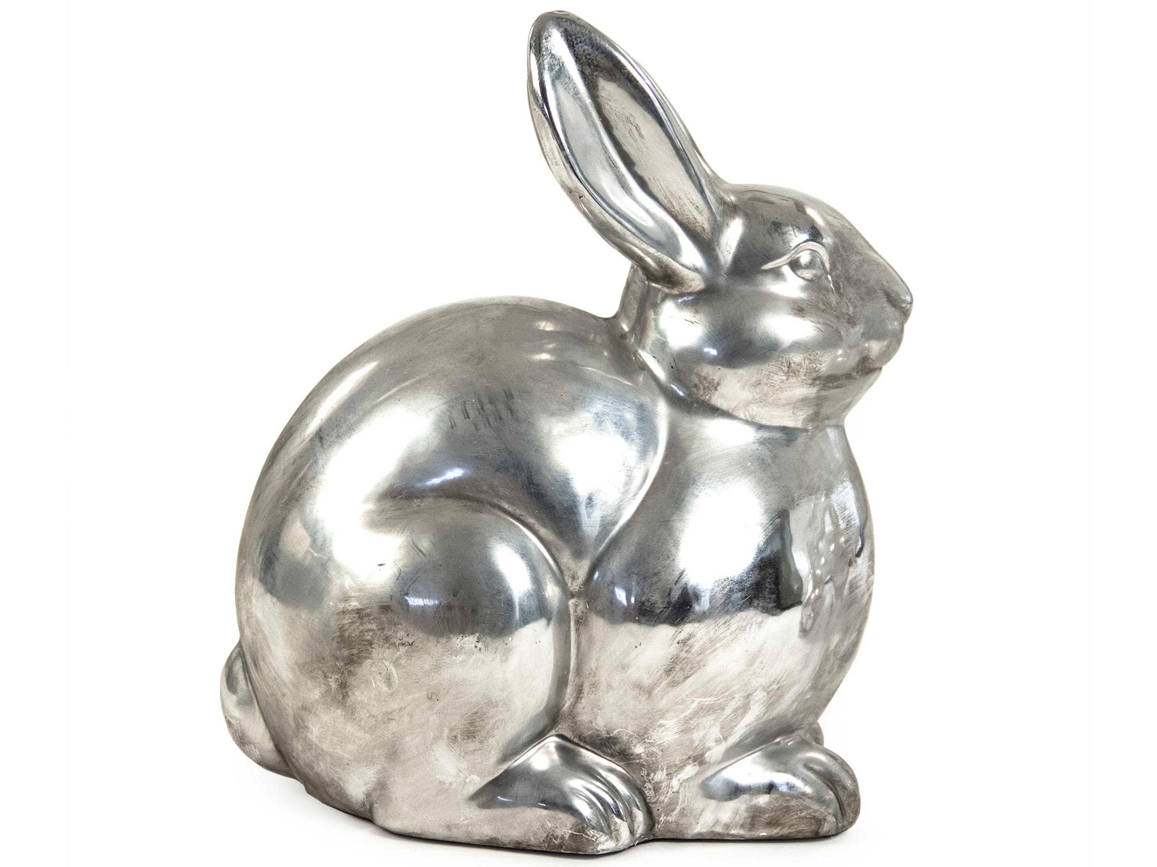 Zentique Distressed Metallic Silver Decorative Accent