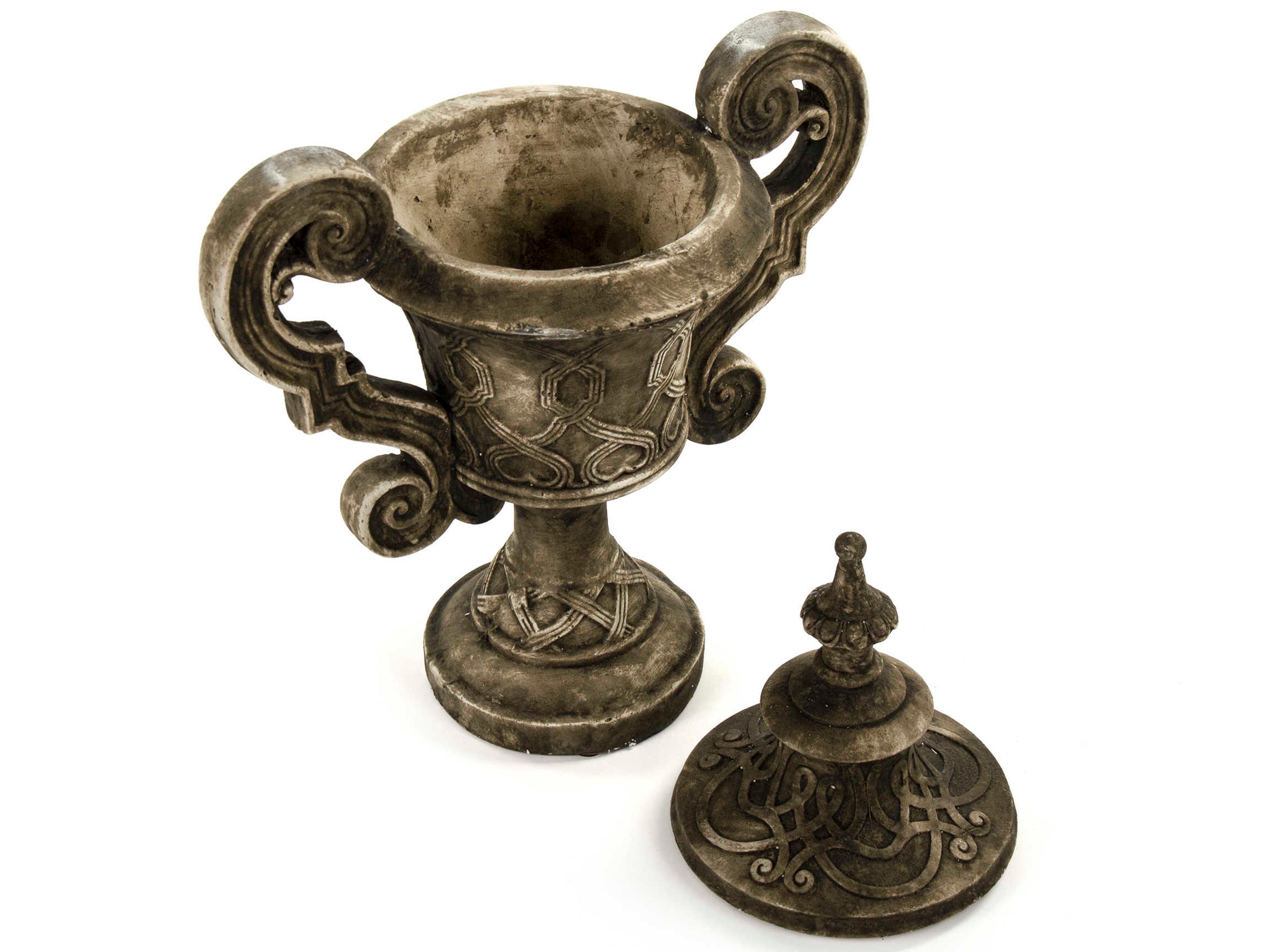 Zentique Distressed Grey Urns