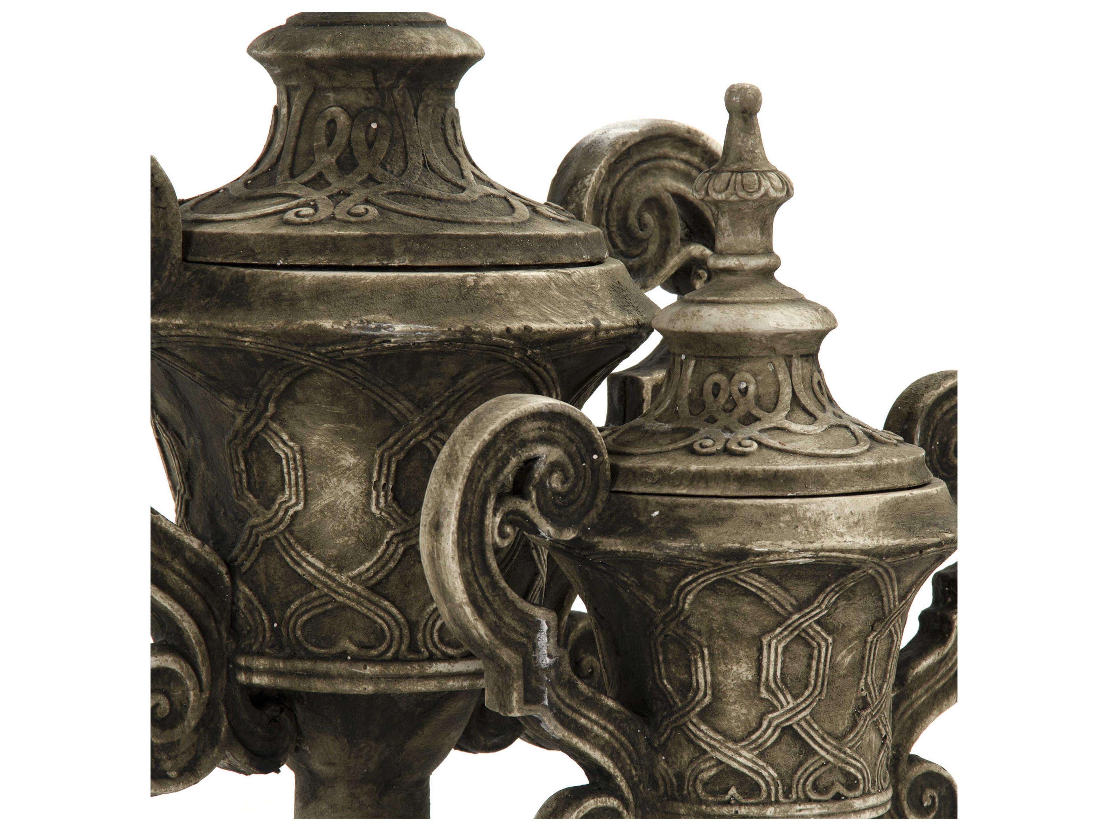 Zentique Distressed Grey Urns