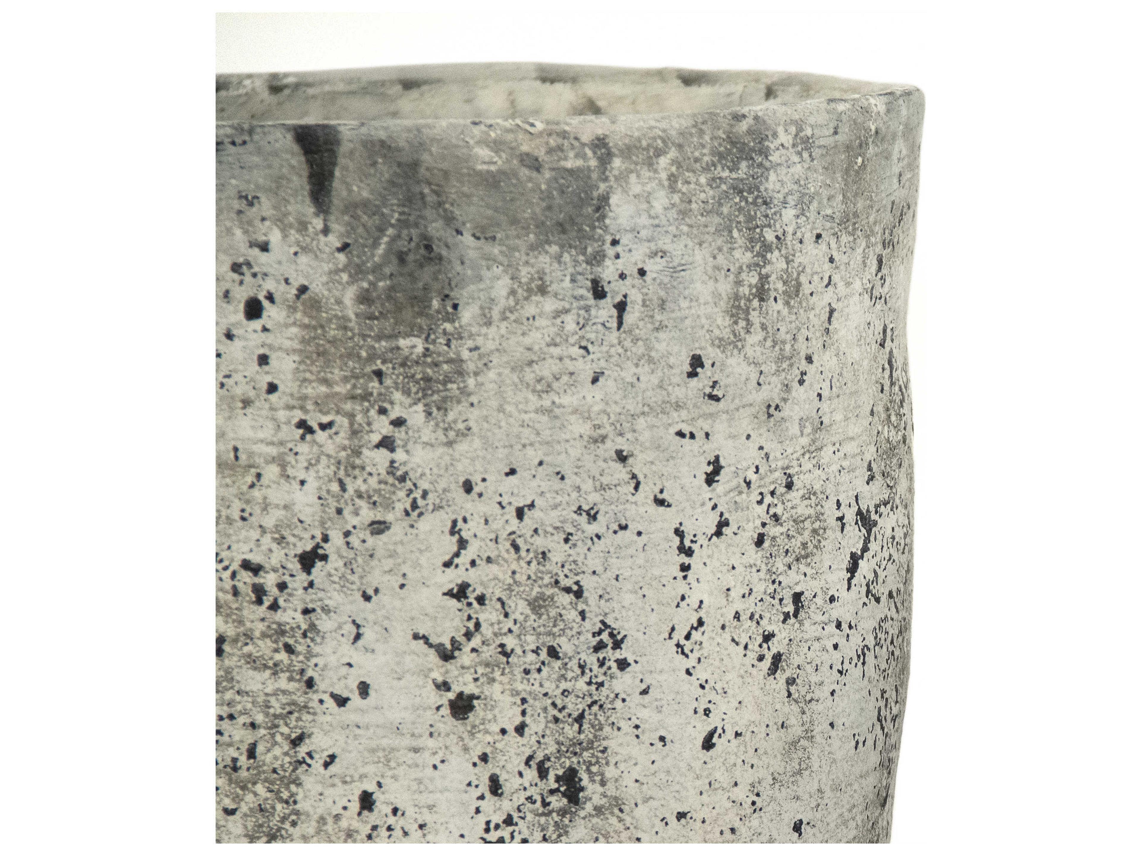 Zentique Distressed Grey / White 9" High Vase
