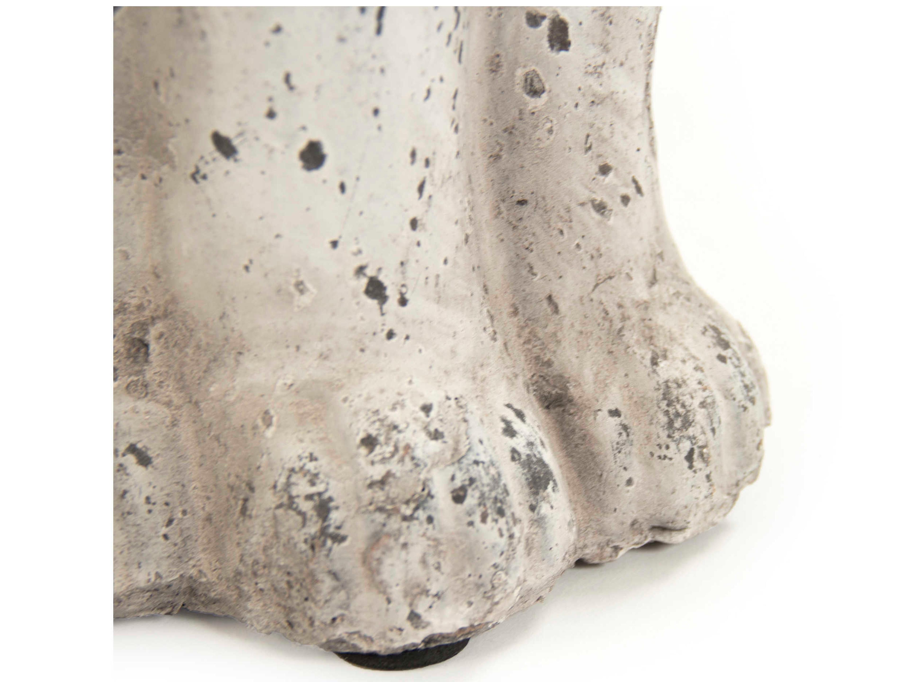 Zentique Distressed Grey Wash Rabbit Sculpture