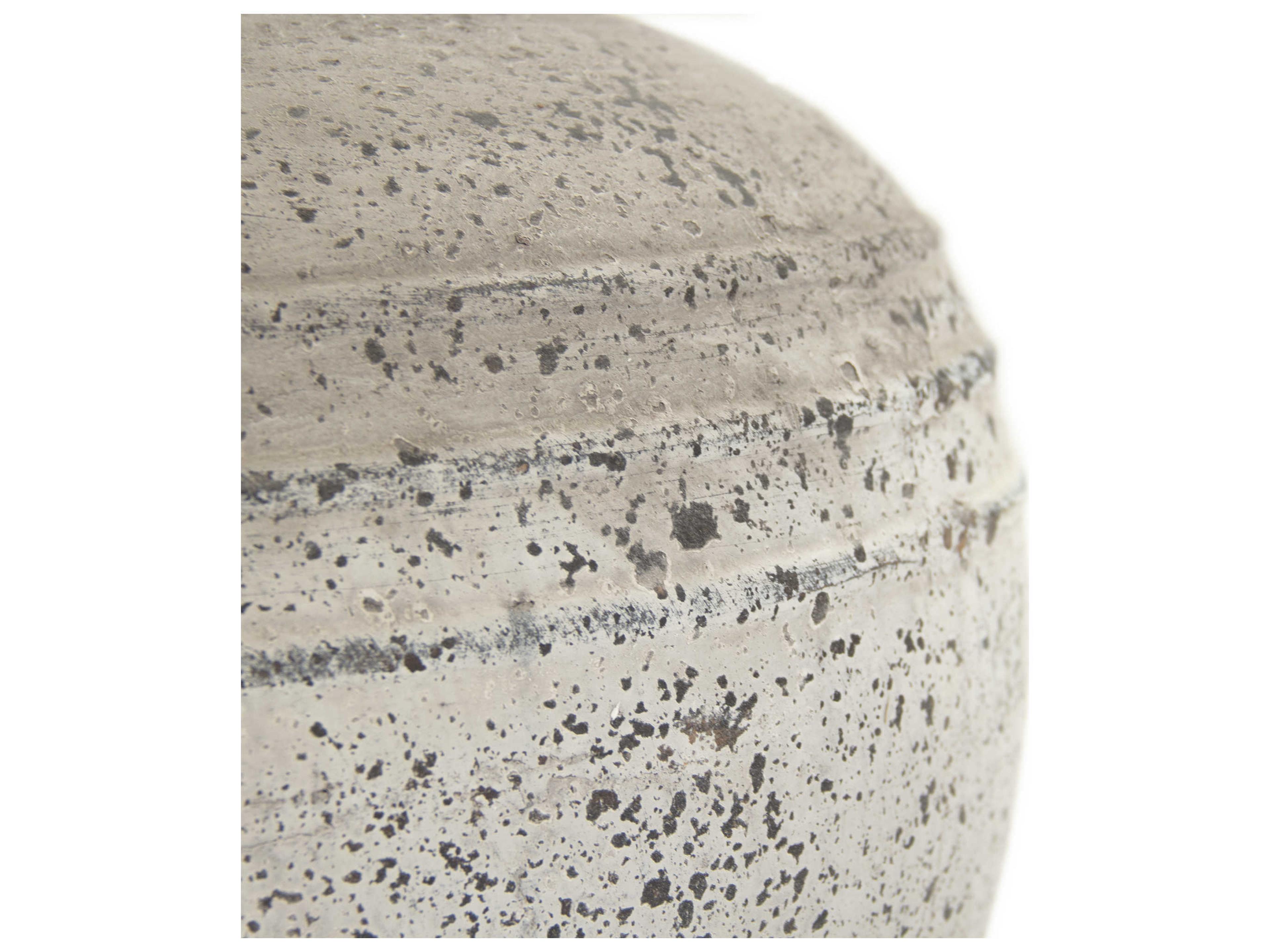 Zentique Distressed Grey Wash 15" High Jar