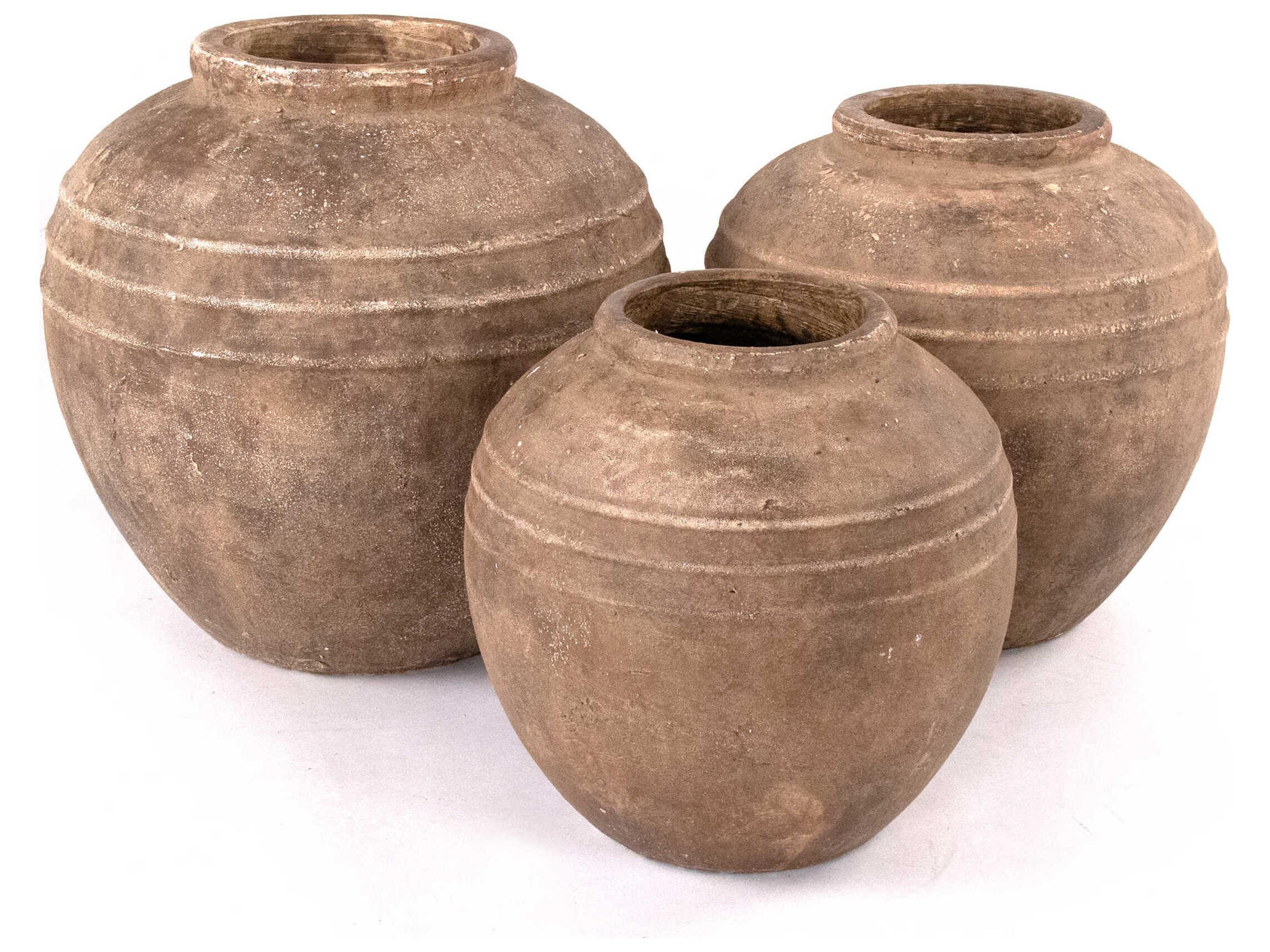 Zentique Distressed Rustic Vase