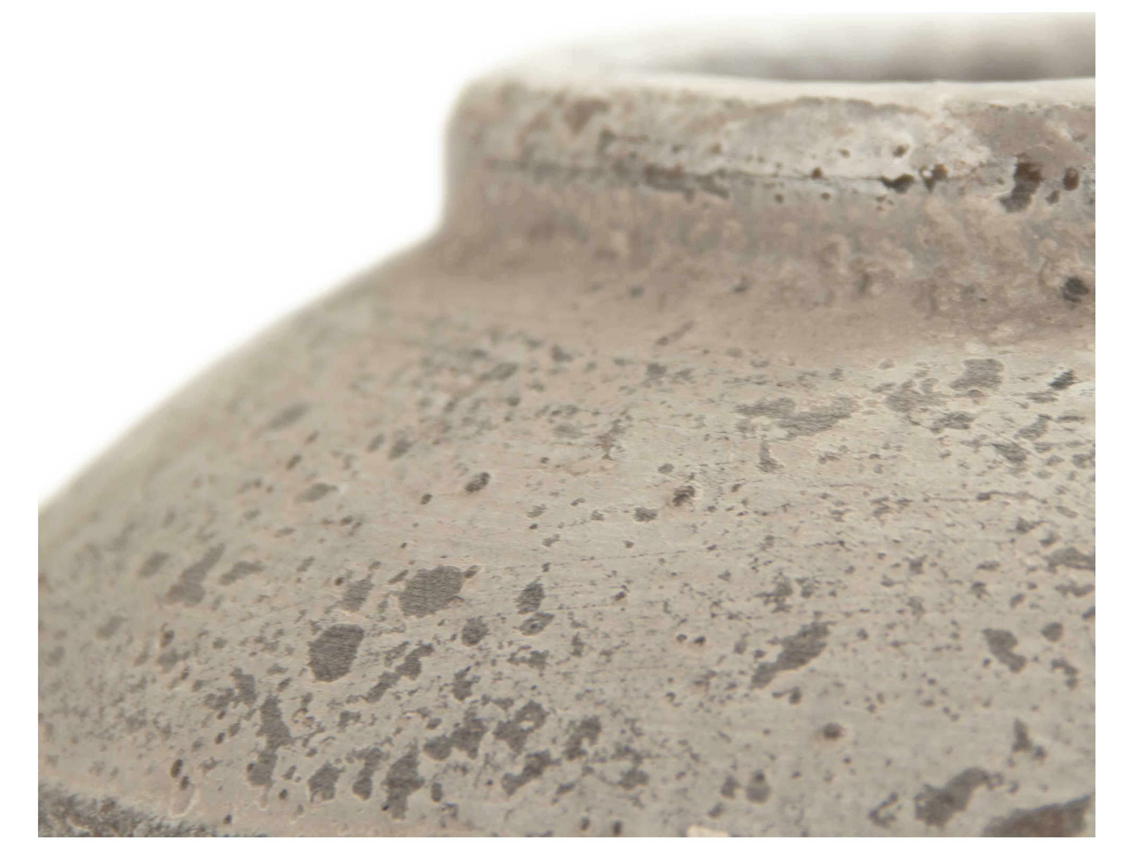 Zentique Distressed Grey Wash 11" High Jar