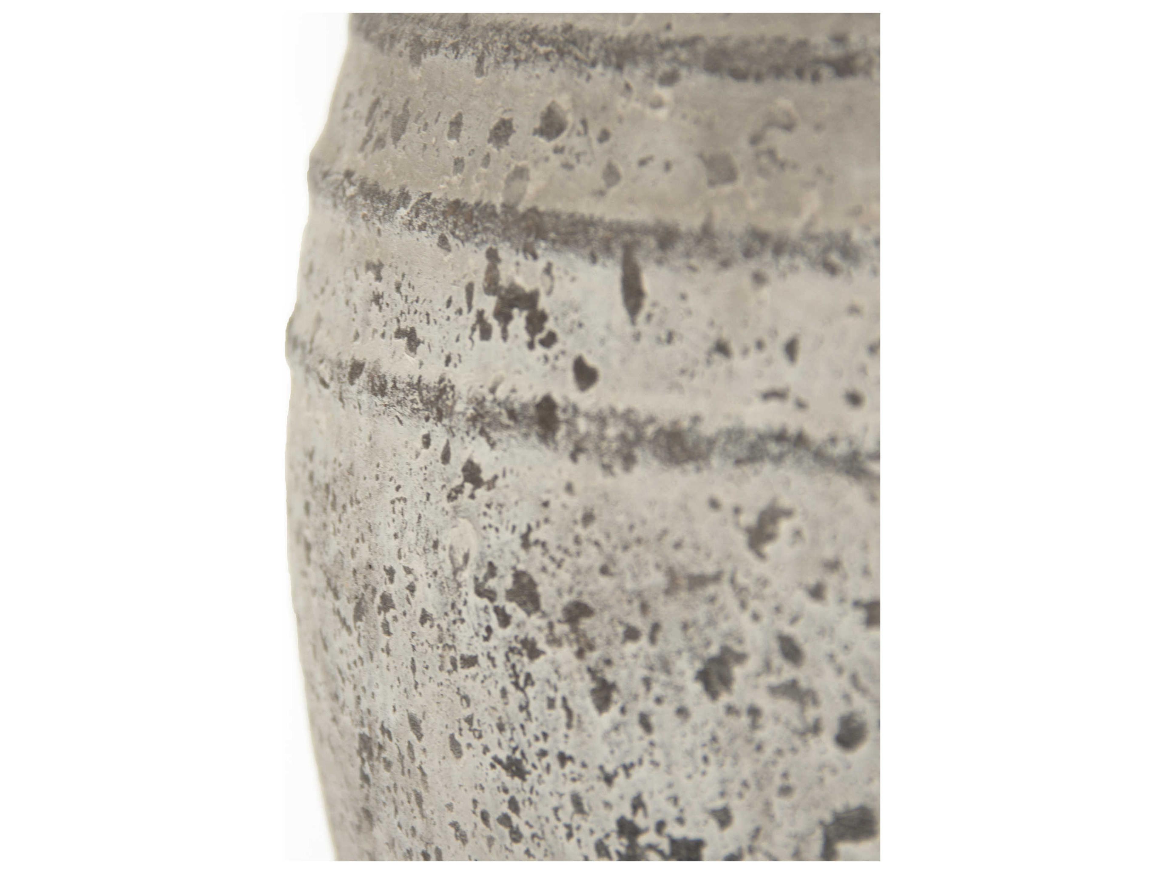 Zentique Distressed Grey Wash 11" High Jar