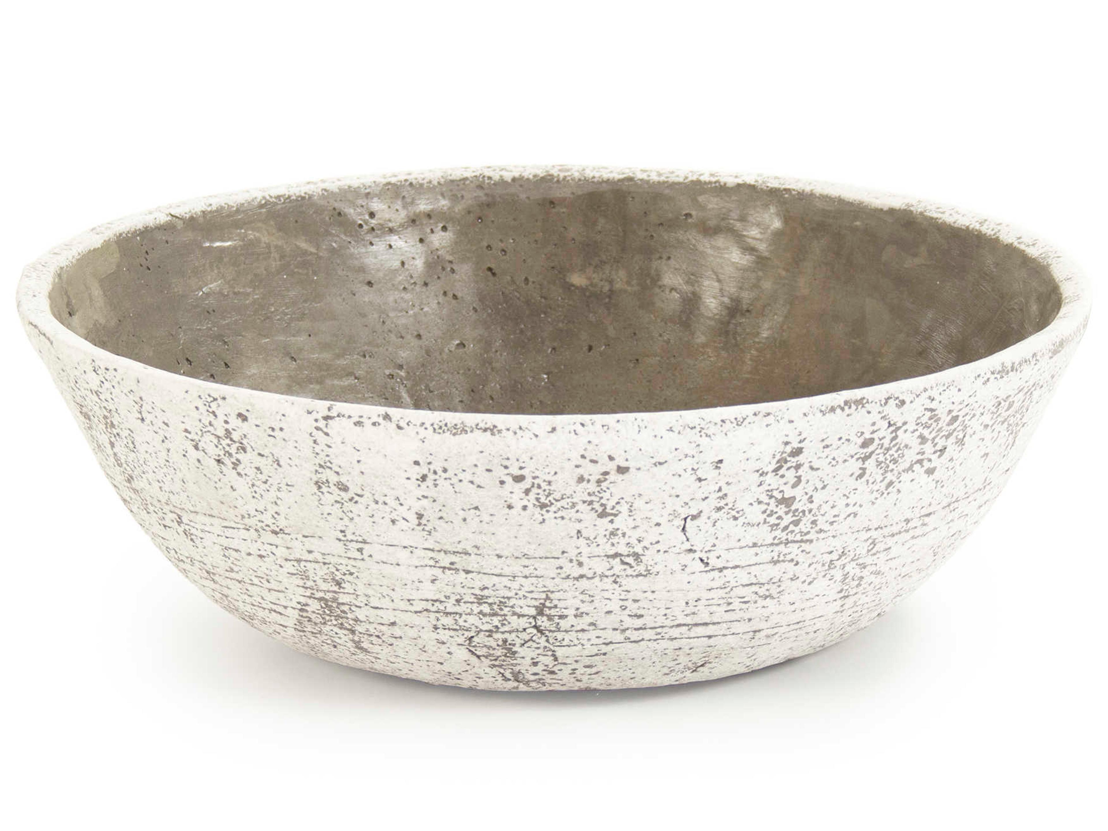 Zentique Off-White / Brown Decorative Bowl