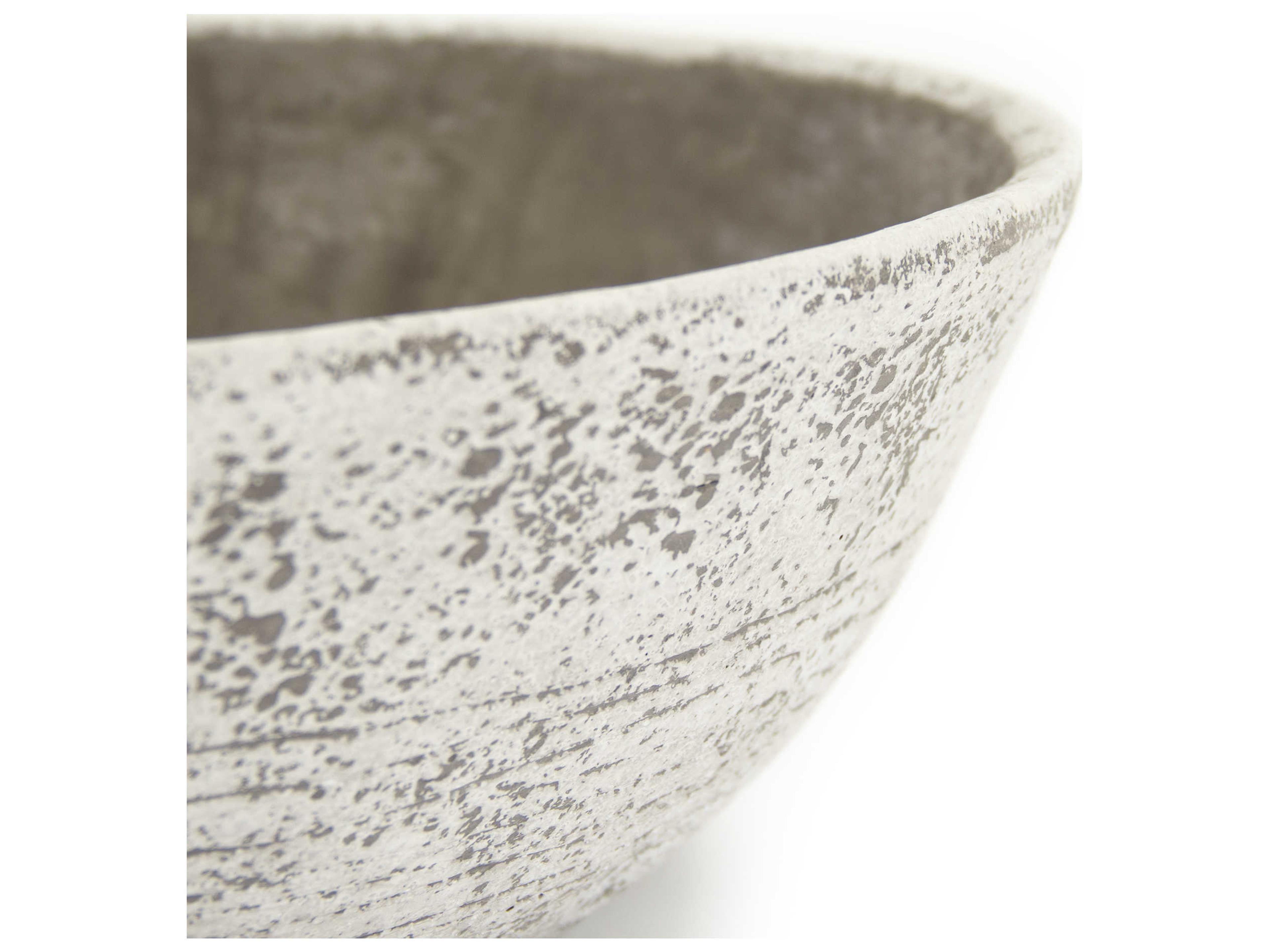 Zentique Off-White / Brown Decorative Bowl