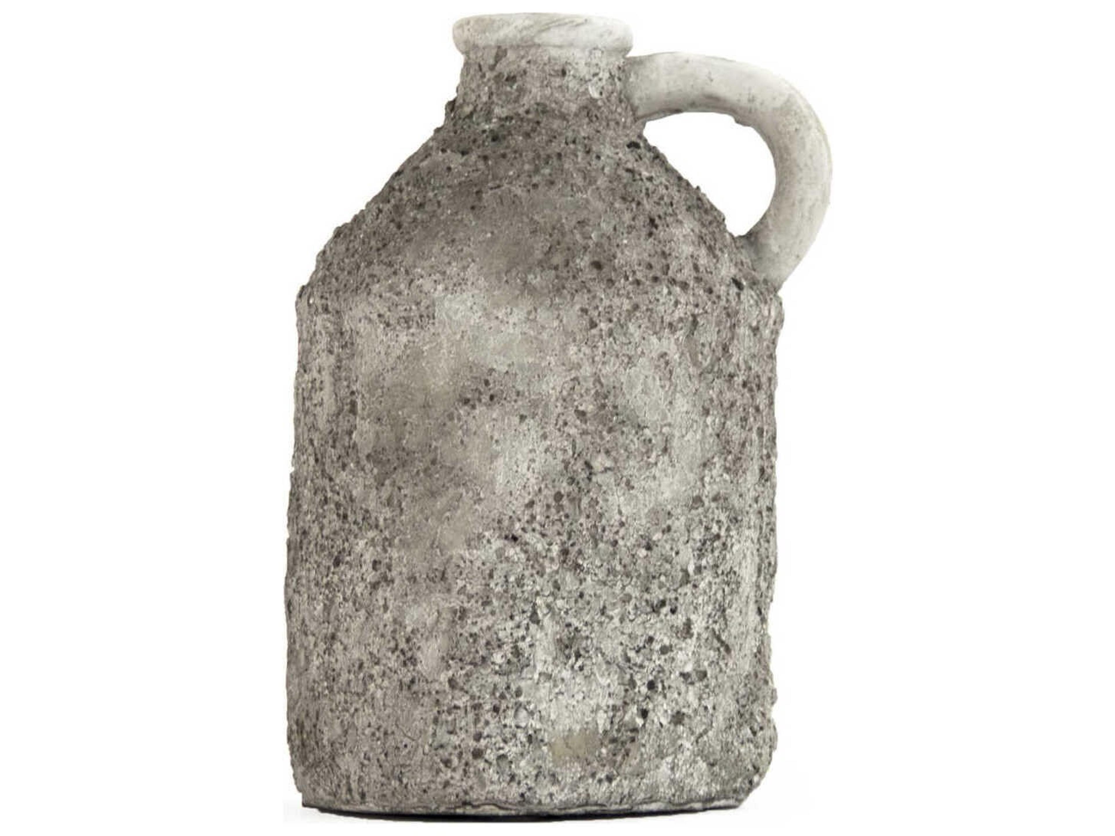 Zentique Bottle Distressed Grey Decorative Accent