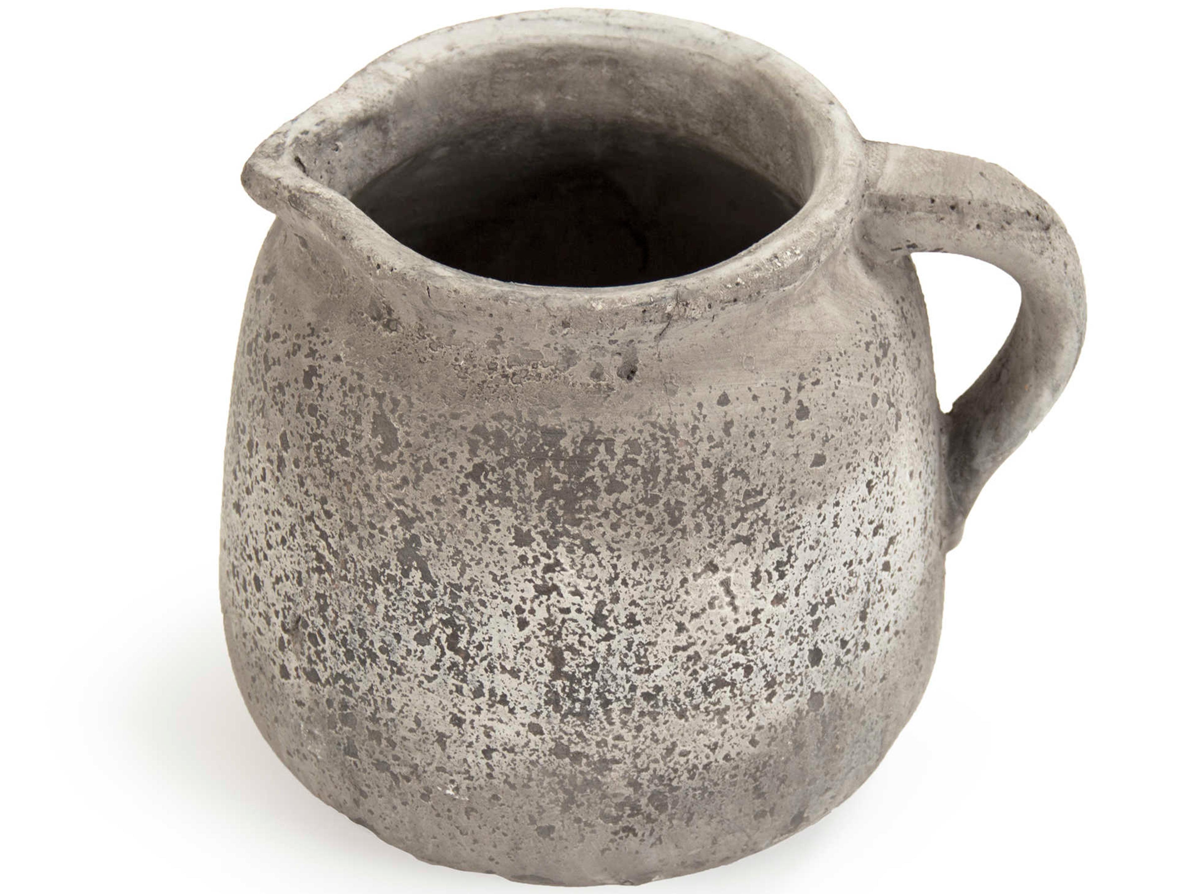 Zentique Distressed Grey Wash Jar