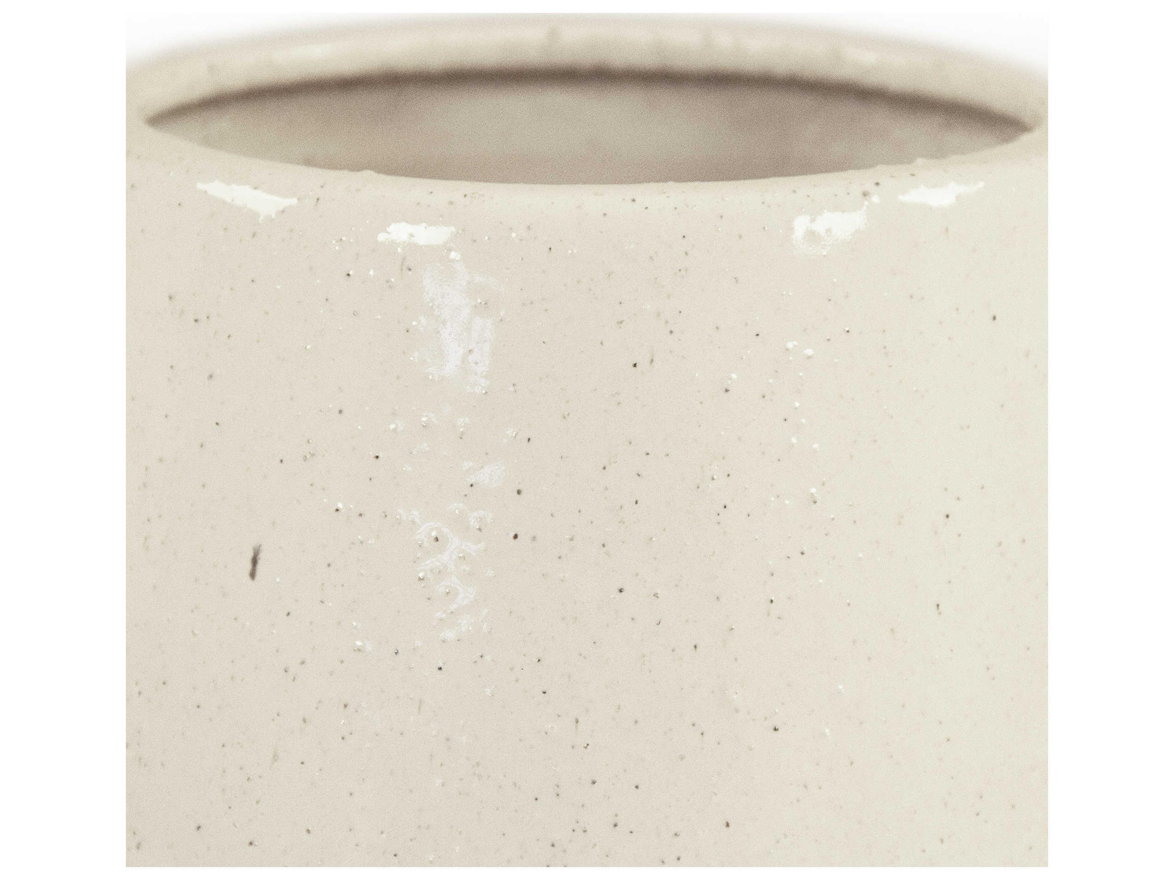 Zentique Distressed White 11" High Vase