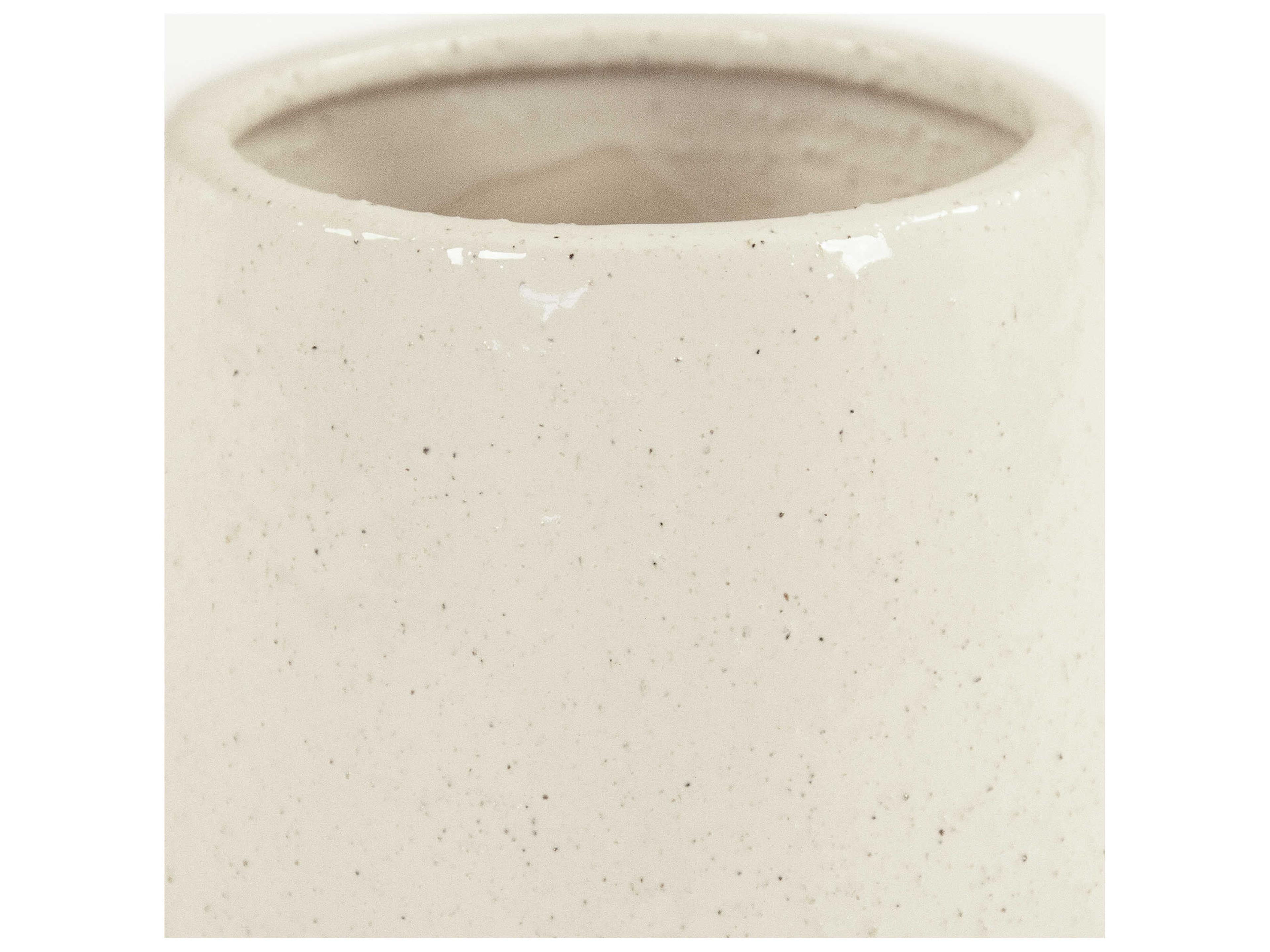 Zentique Distressed White 8" High Vase
