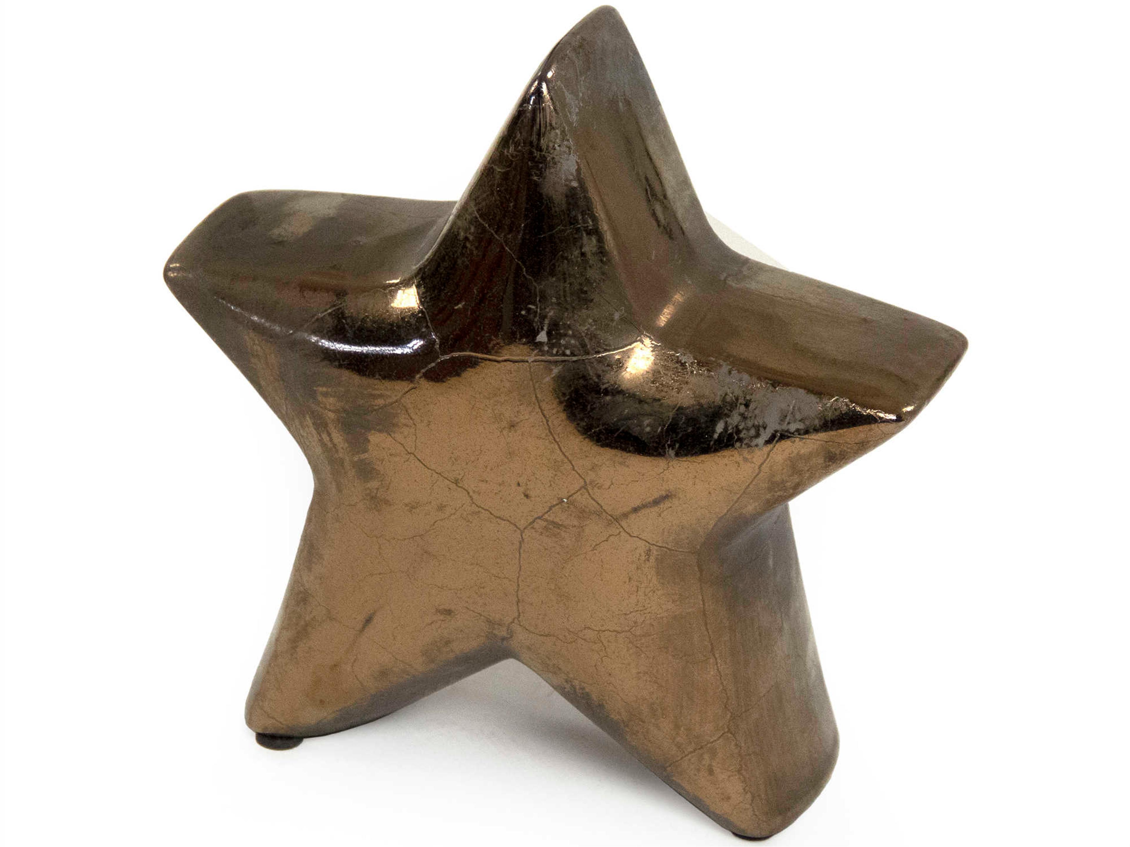 Zentique Distressed Metallic Bronze 8" Star Decorative Accent