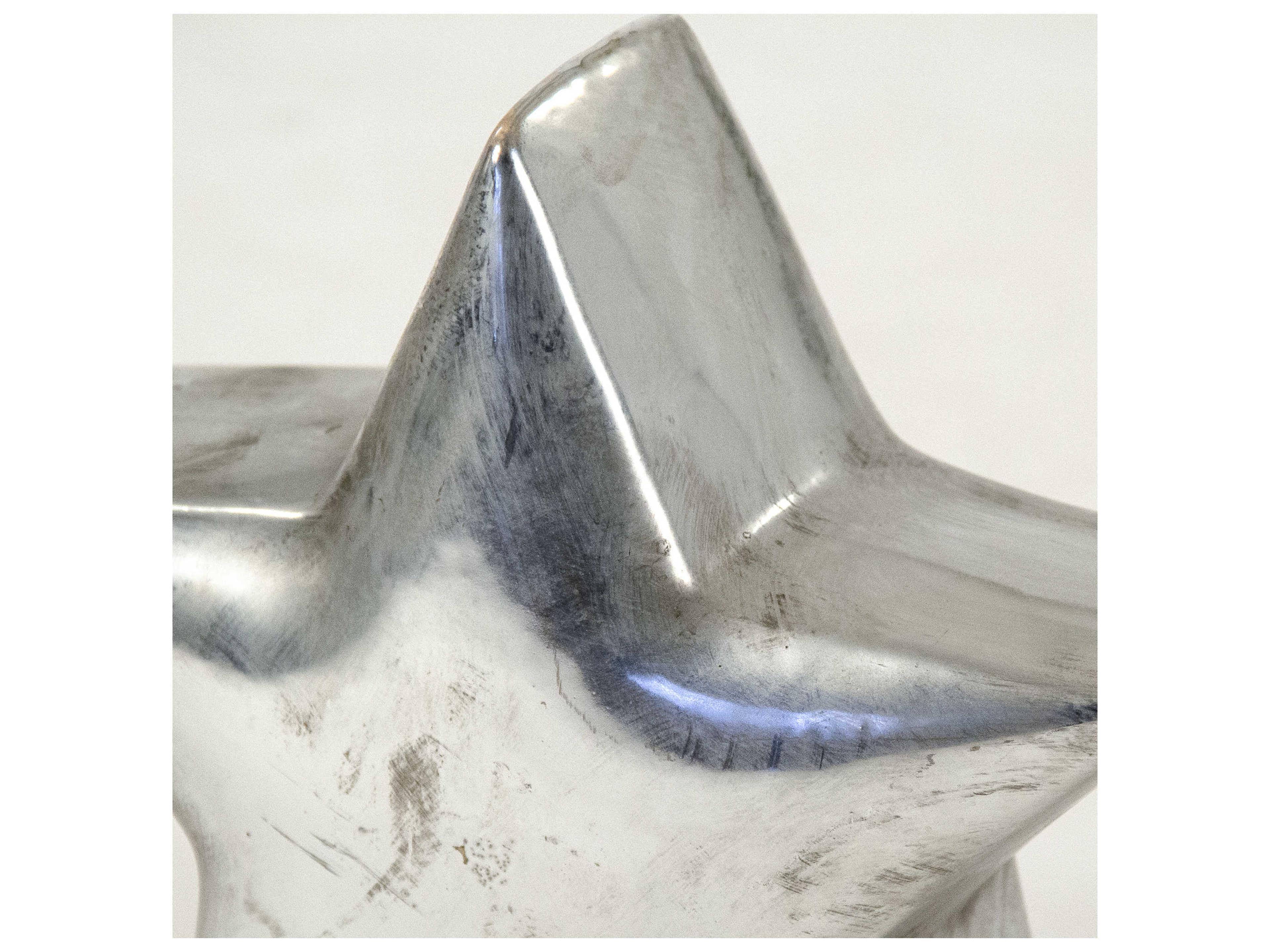 Zentique Distressed Metallic Silver 8" Star Decorative Accent