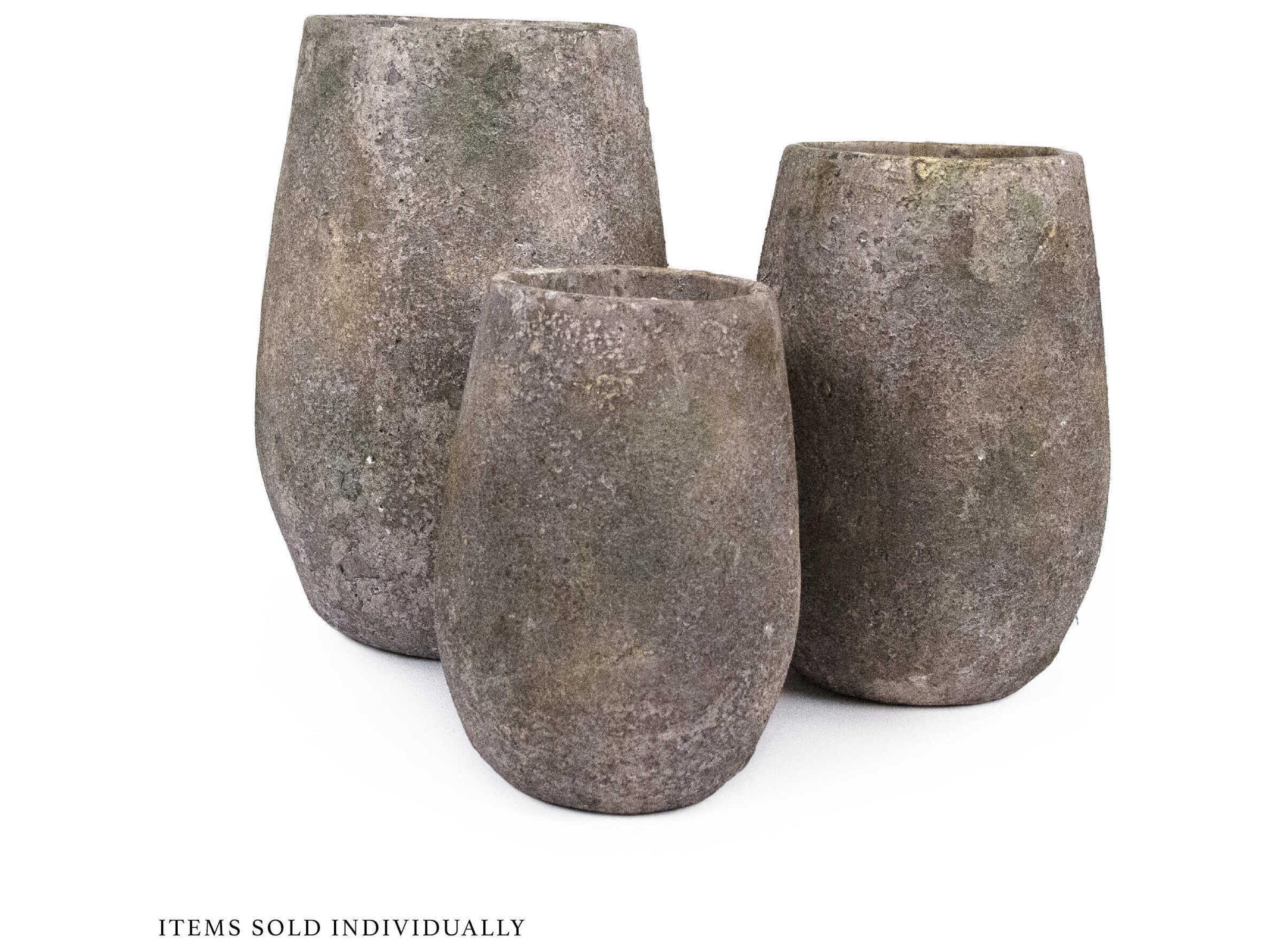 Zentique Distressed Grey Vase