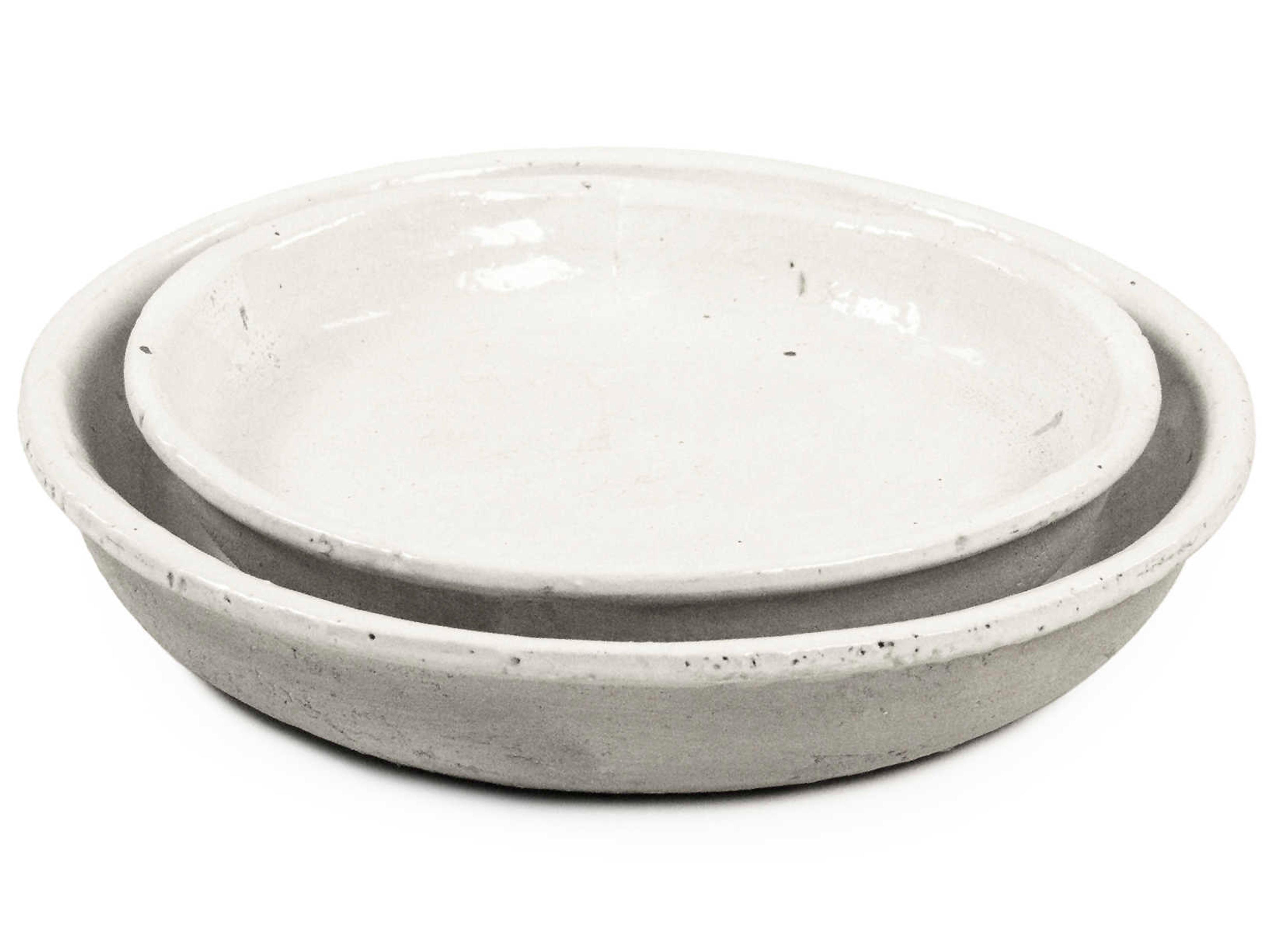 Zentique Distressed White 18" Decorative Plate